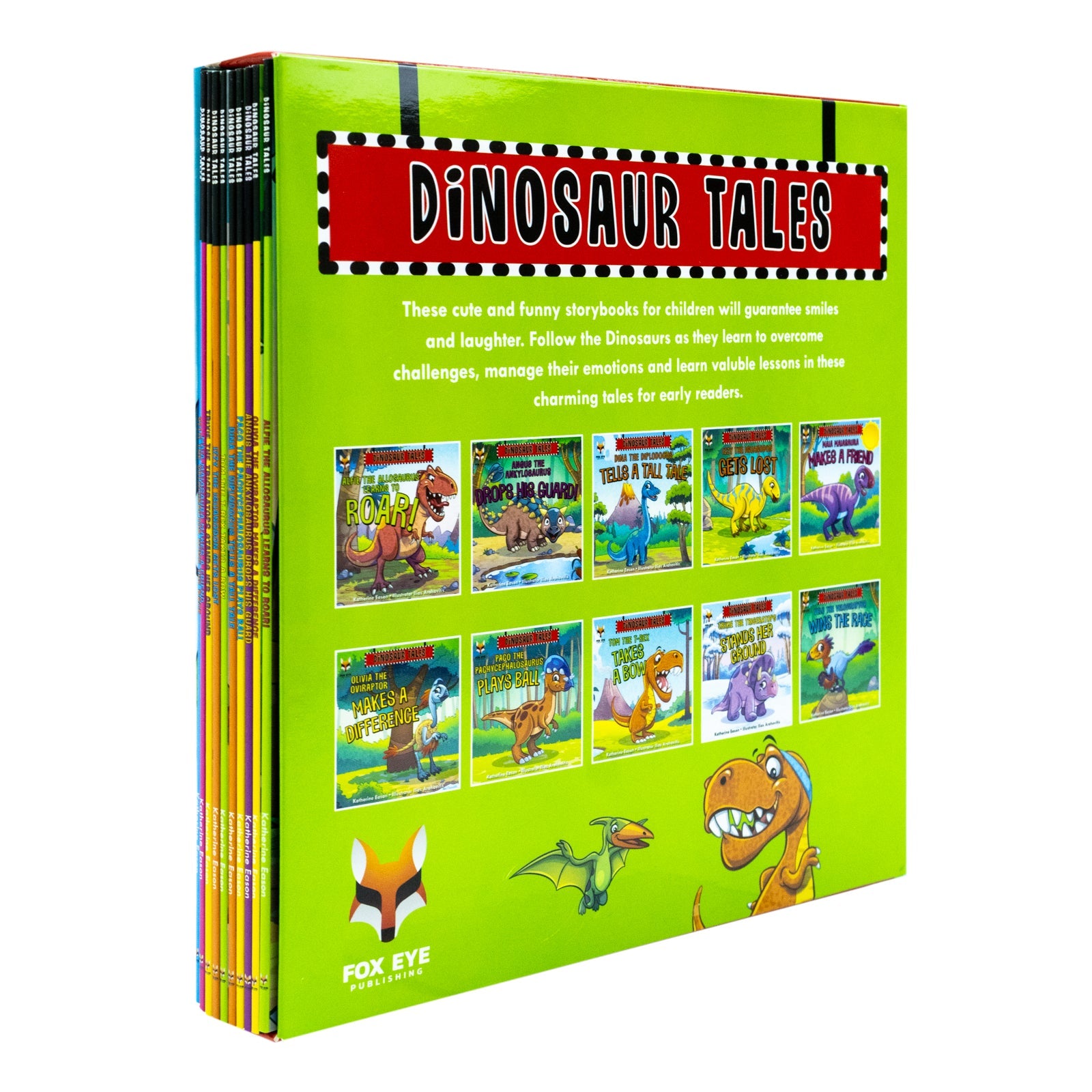 Dinosaur Tales 10 Picture Book Set – Fun, Educational, Colorful Kids’ Stories: Alfie, Olivia, Timmy & More – Learn, Roar, Adventure & Family Fun