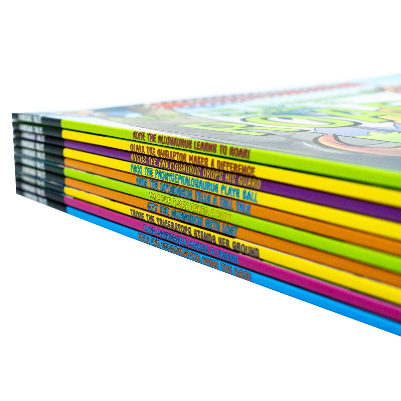 Dinosaur Tales 10 Picture Book Set – Fun, Educational, Colorful Kids’ Stories: Alfie, Olivia, Timmy & More – Learn, Roar, Adventure & Family Fun