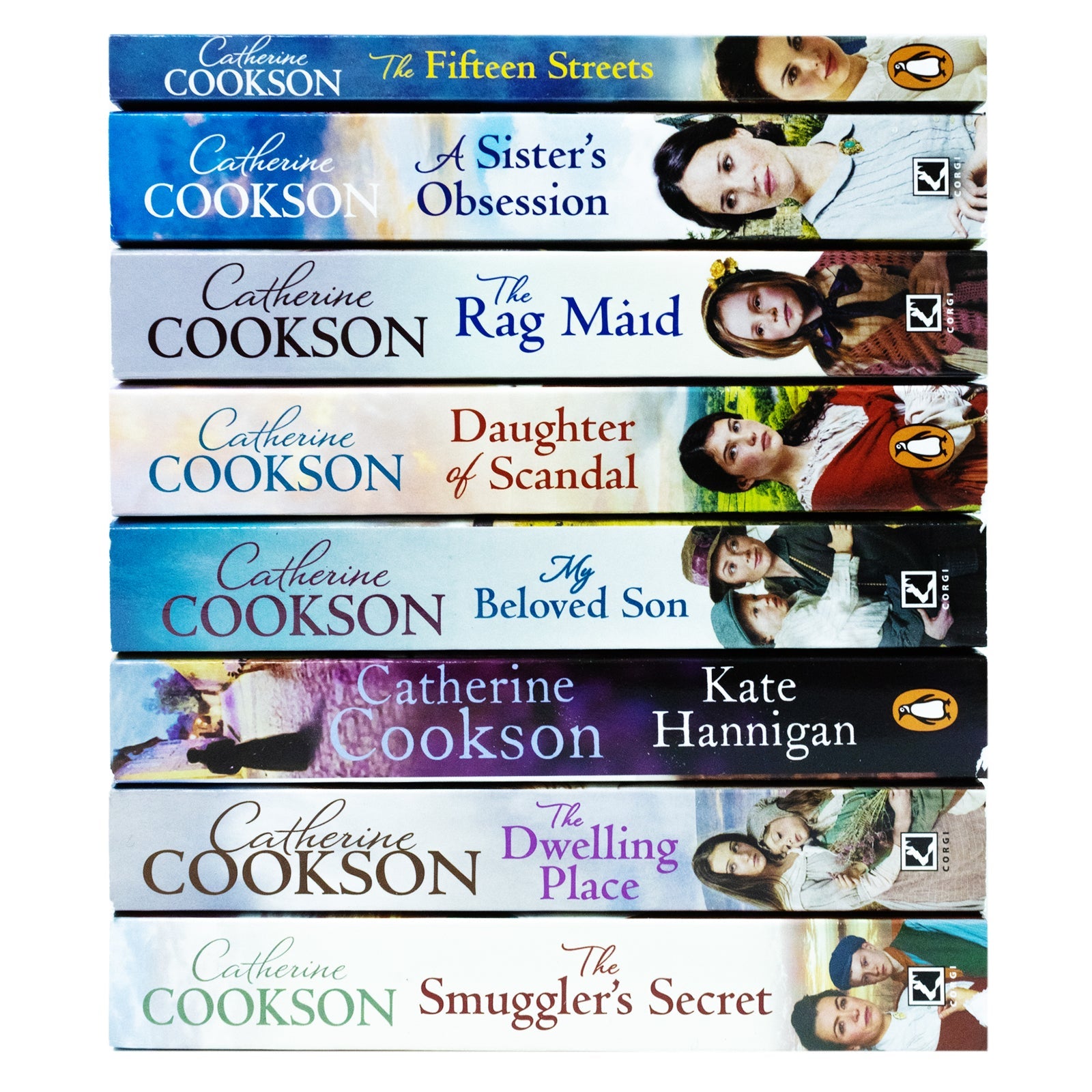 Catherine Cookson Collection 8 Book Set – My Beloved Son, The Dwelling Place, The Rag Maid, Kate Hannigan & More | Historical Fiction Books