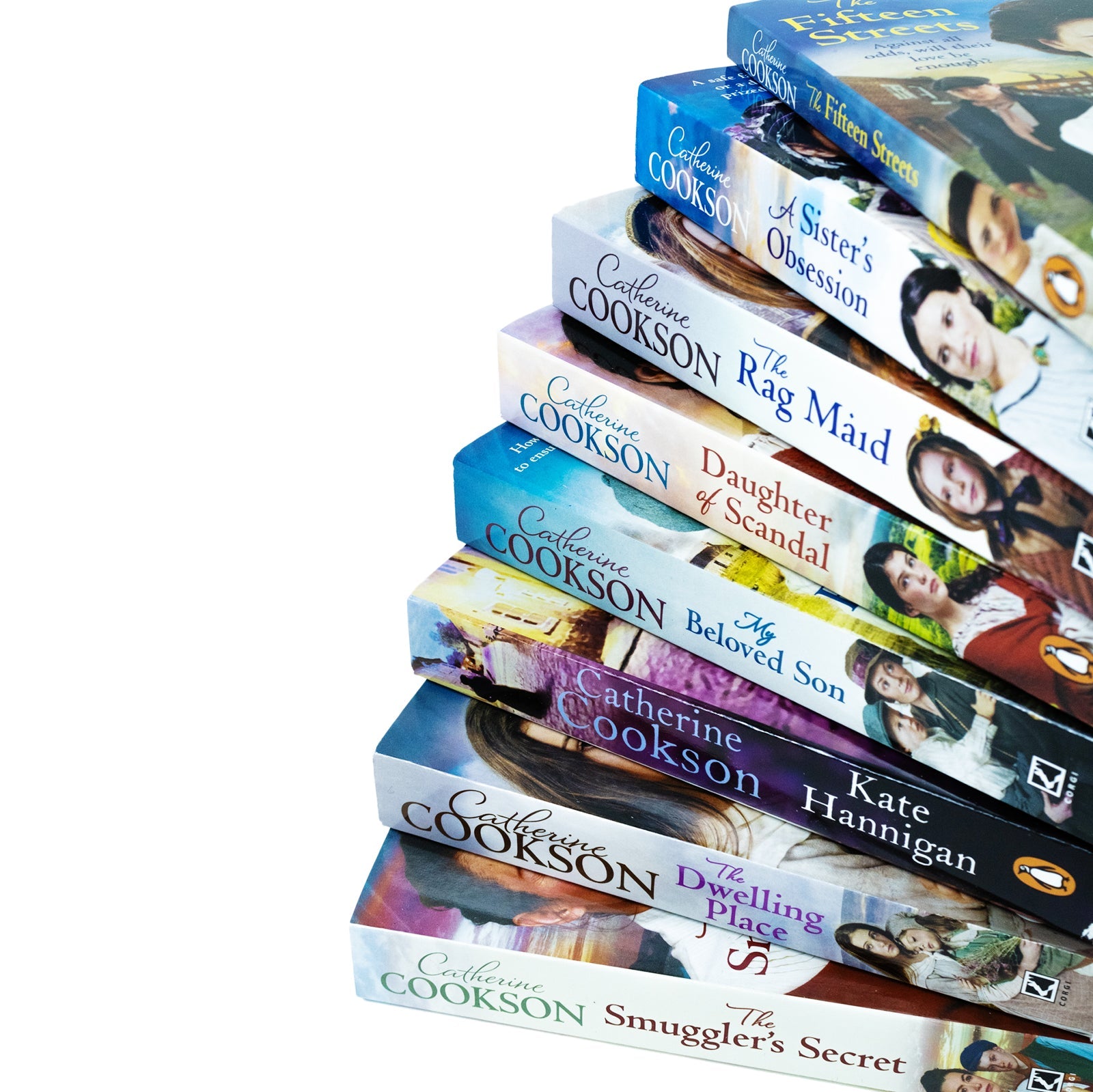 Catherine Cookson Collection 8 Book Set – My Beloved Son, The Dwelling Place, The Rag Maid, Kate Hannigan & More | Historical Fiction Books