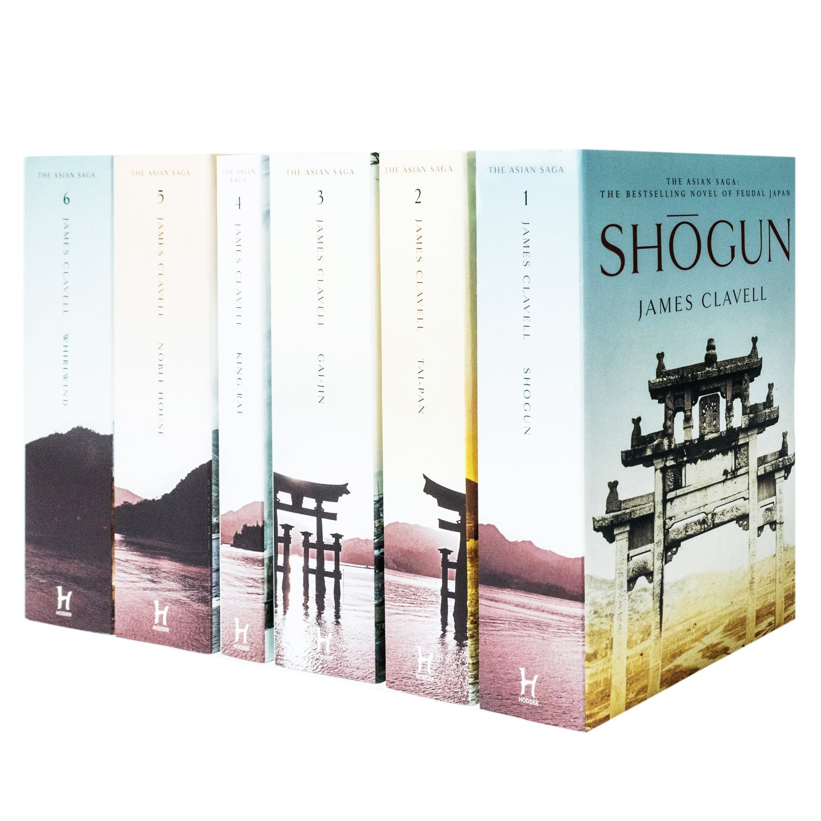 James Clavell Series 6-Book Collection | Epic Historical Fiction Adventure | Includes Shogun, Tai-Pan, Gai-Jin, King Rat, Noble House & Whirlwind