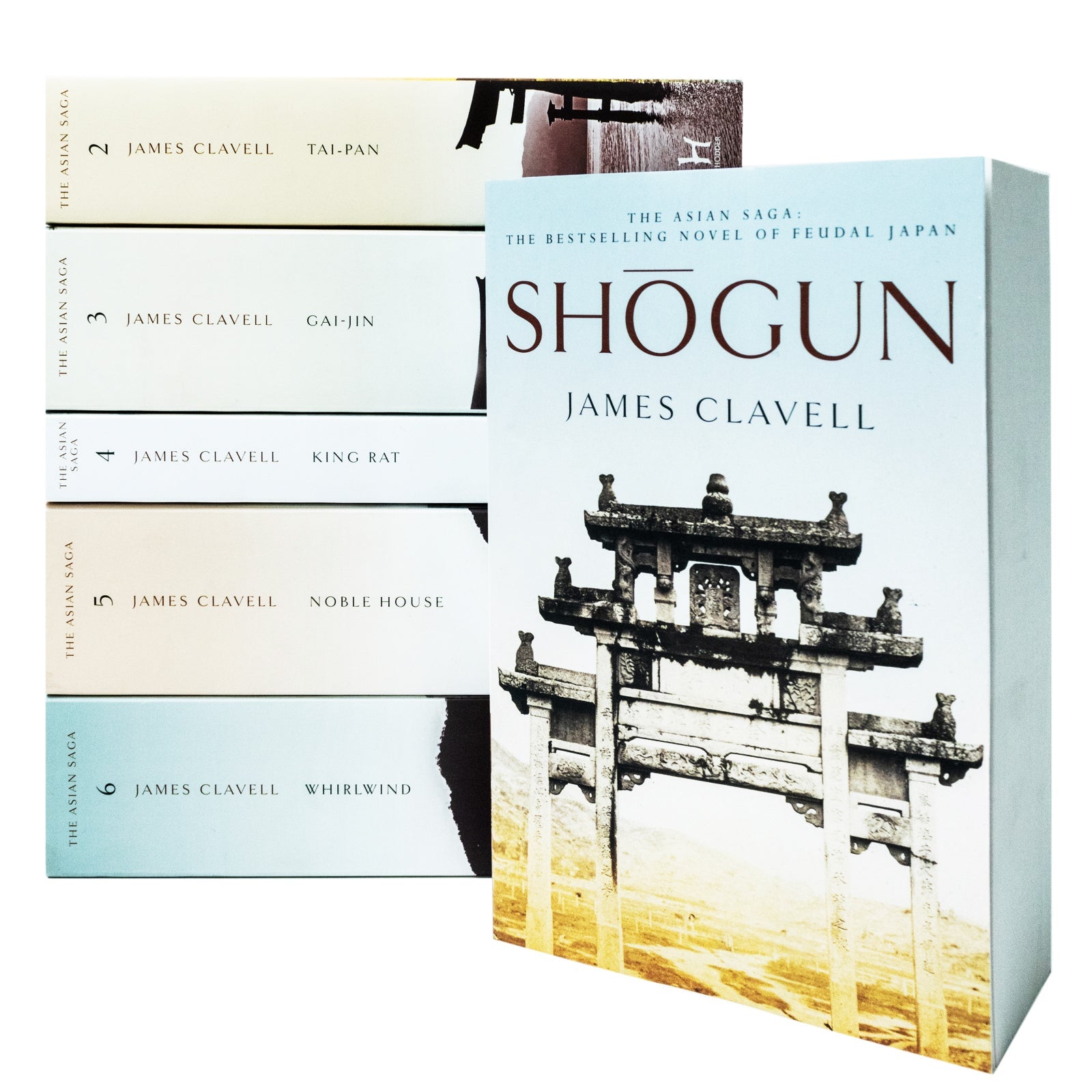 James Clavell Series 6-Book Collection | Epic Historical Fiction Adventure | Includes Shogun, Tai-Pan, Gai-Jin, King Rat, Noble House & Whirlwind