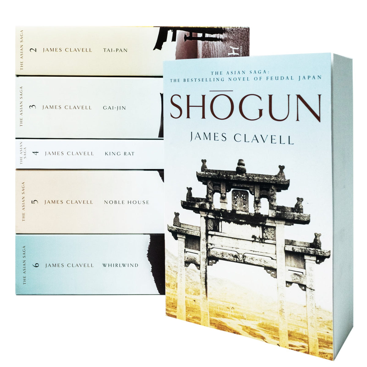 James Clavell Series 6-Book Collection | Epic Historical Fiction Adventure | Includes Shogun, Tai-Pan, Gai-Jin, King Rat, Noble House & Whirlwind