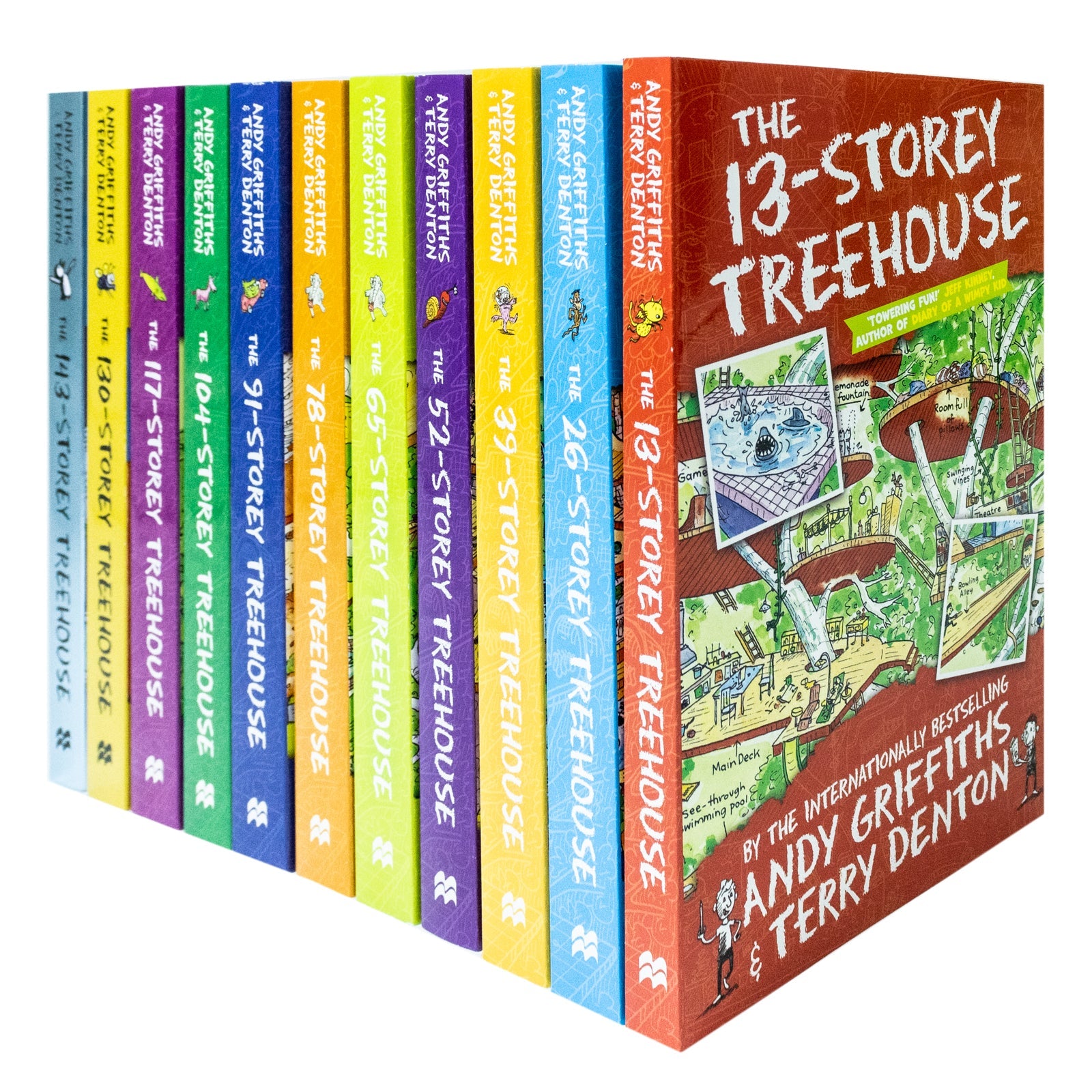 The Treehouse Story Books 1-11 Collection by Andy Griffiths – Includes 26-Storey Treehouse, and More – A Fun, Hilarious & Imaginative Kids' Series!