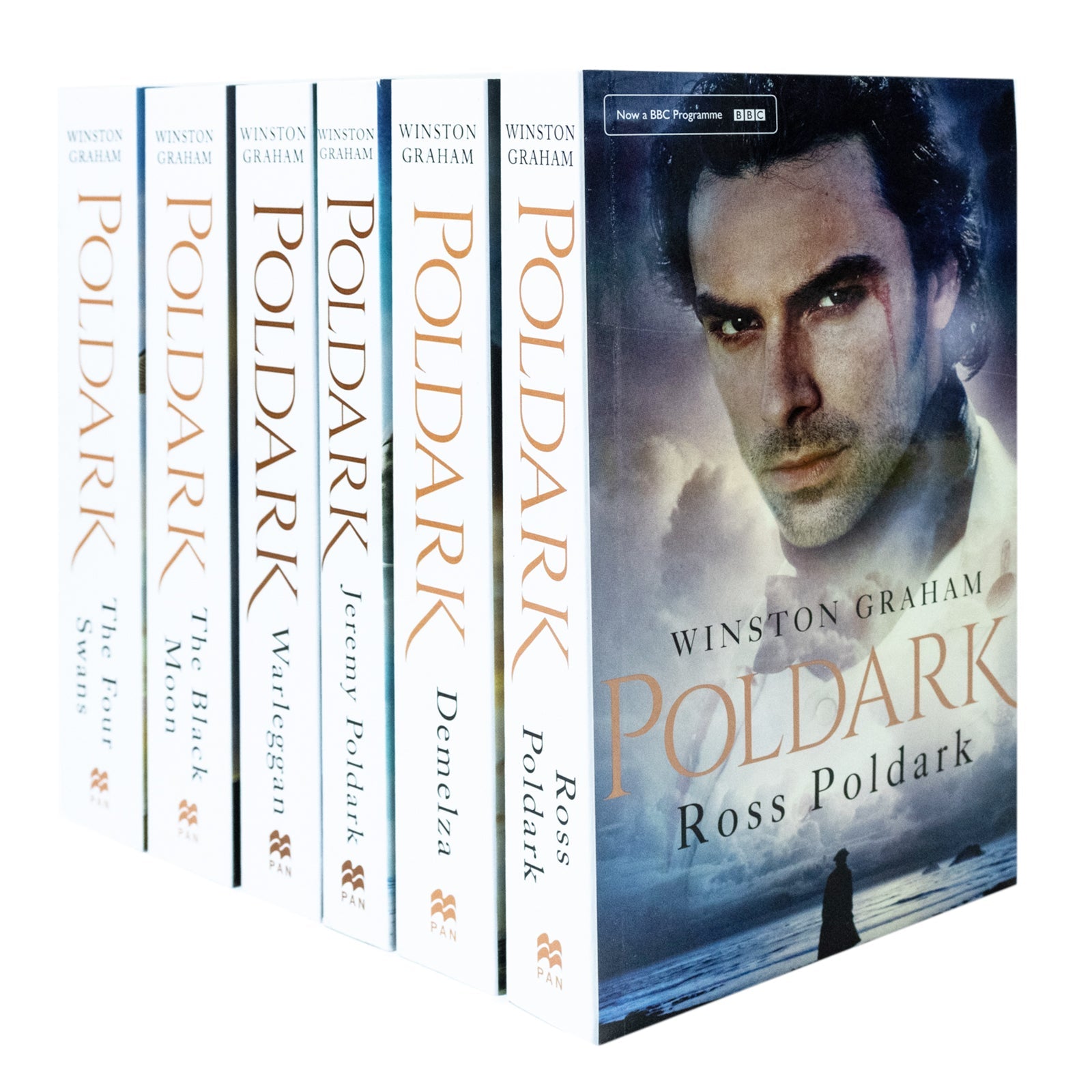 Poldark 6 Books Collection Set (1-6) by Winston Graham – Historical Fiction, Family Saga, Romance & Adventure | Classic British Drama Set in Cornwall