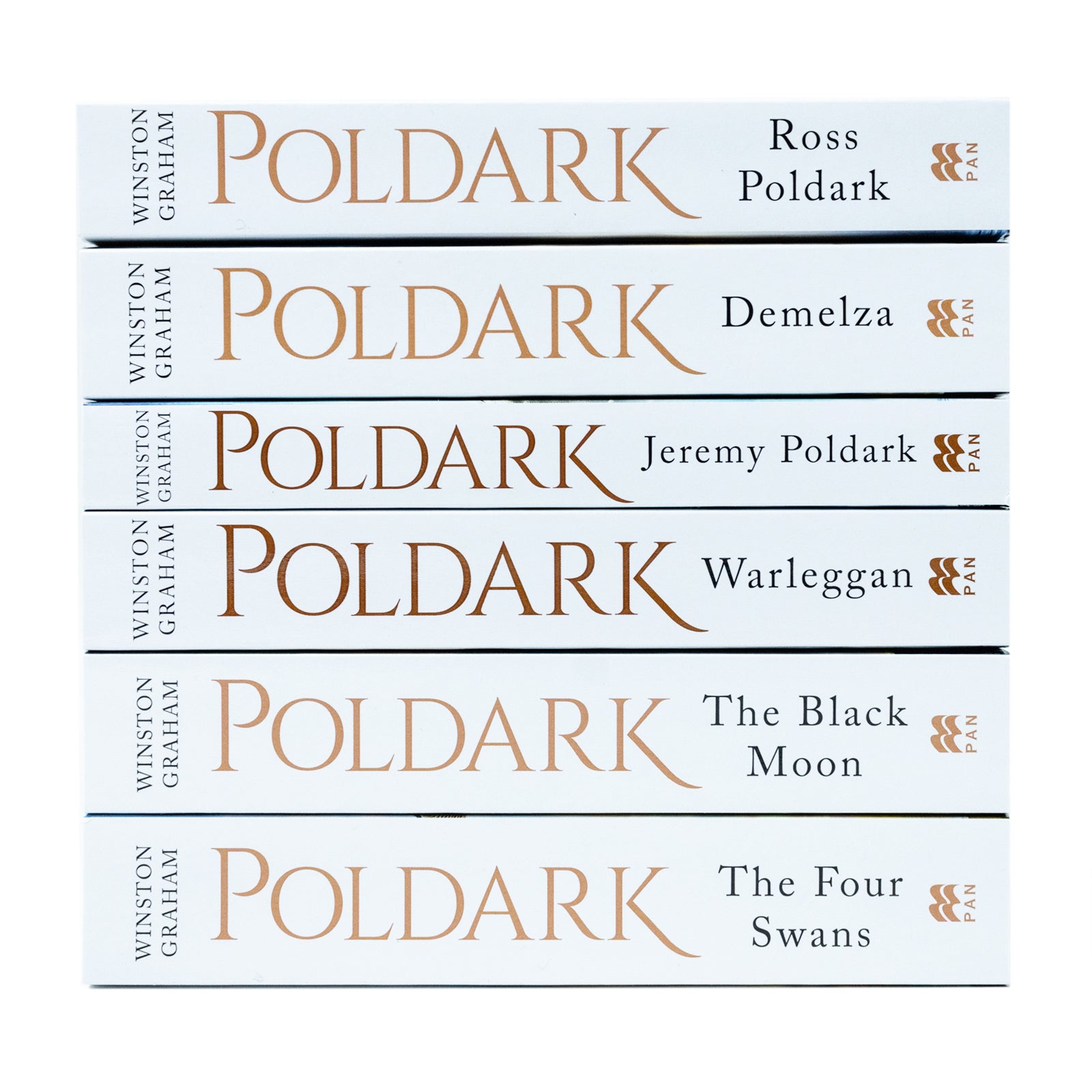 Poldark 6 Books Collection Set (1-6) by Winston Graham – Historical Fiction, Family Saga, Romance & Adventure | Classic British Drama Set in Cornwall