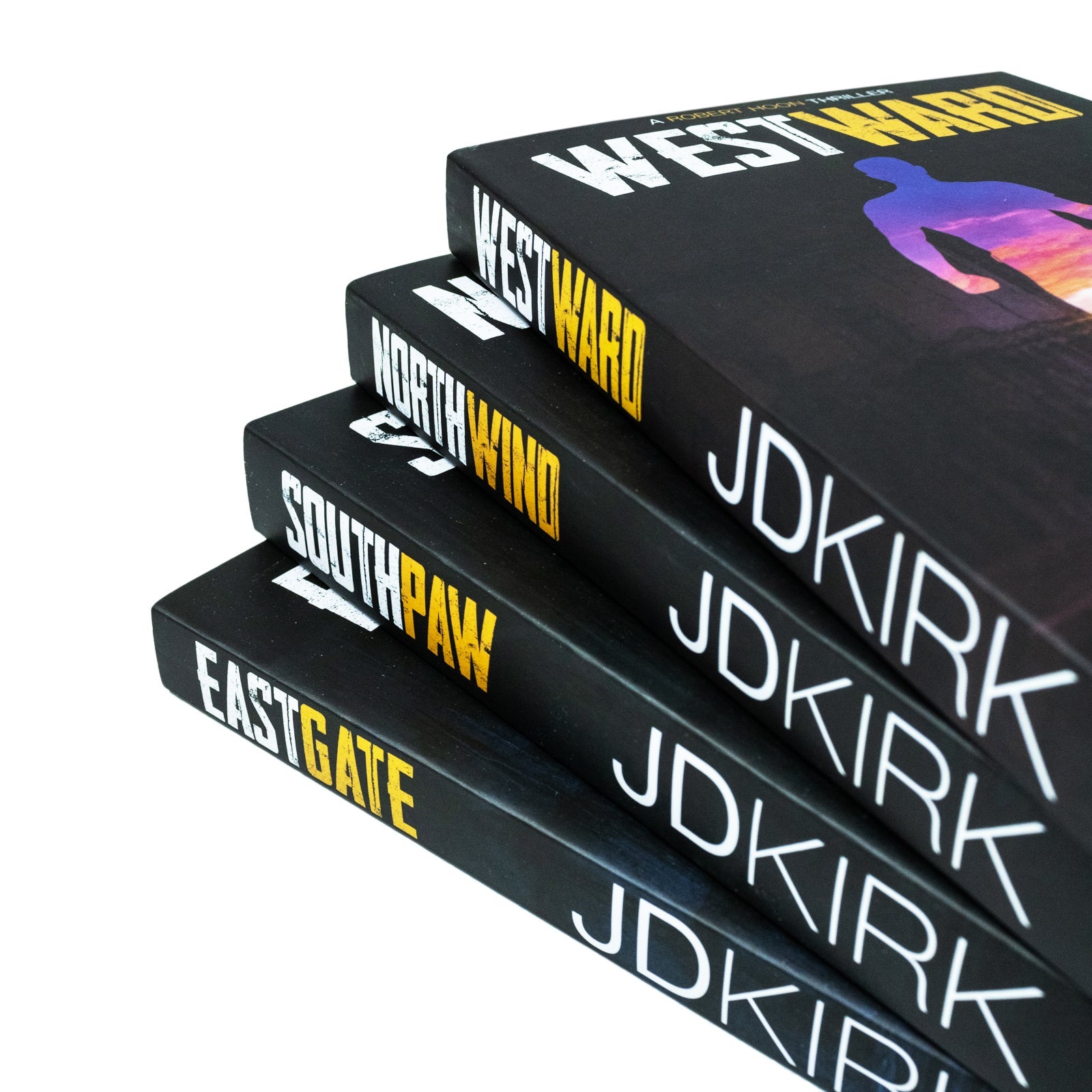 Robert Hoon Thrillers 4-Book Collection Set by JD Kirk | Crime,Mystery & Suspense Series– Northwind, Southpaw,Westward & Eastgate | Gripping Thrillers