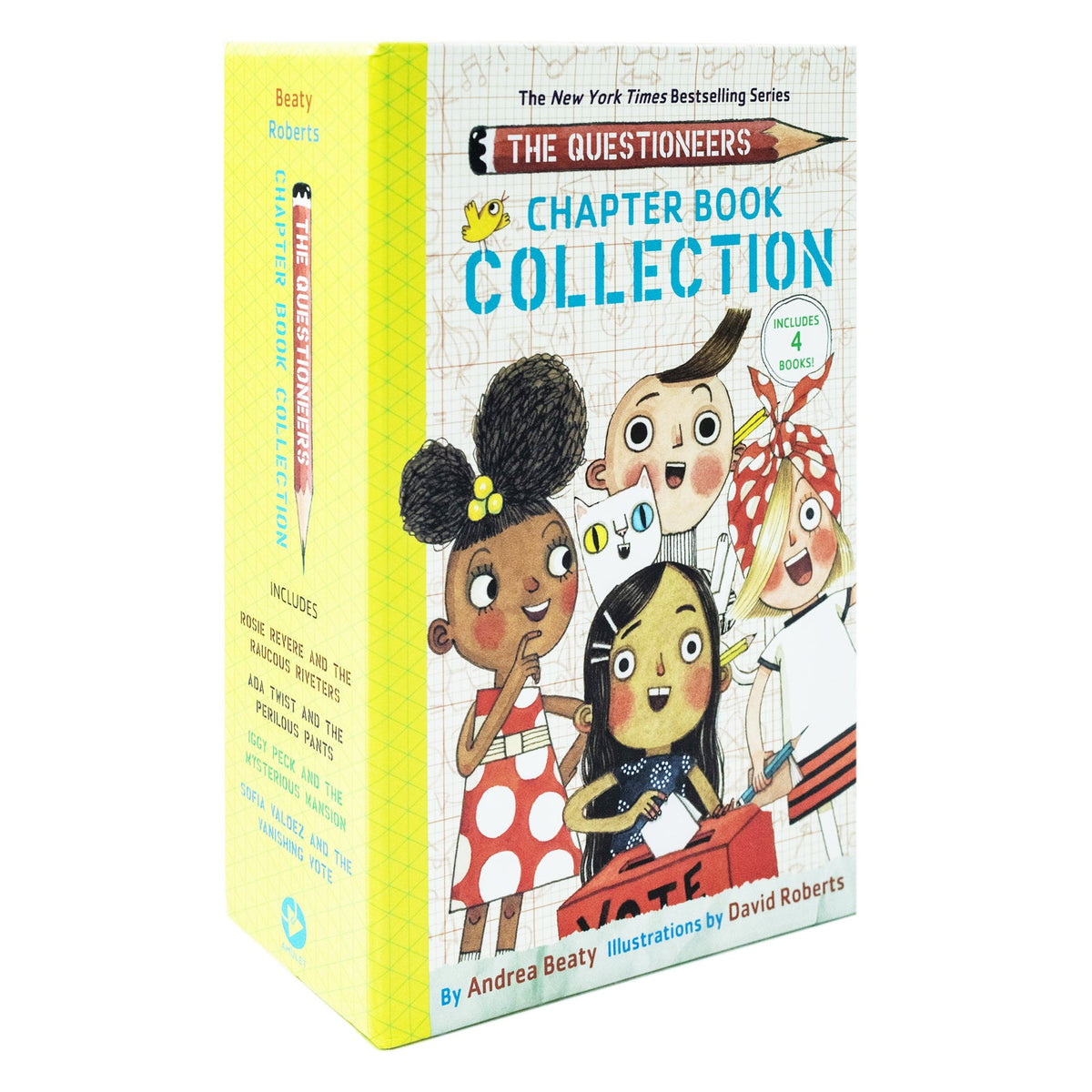 Questioneers Chapter 4 Books Set by Andrea Beaty (Sofia Valdez, Iggy Peck, Ada Twist, Rosie Revere)