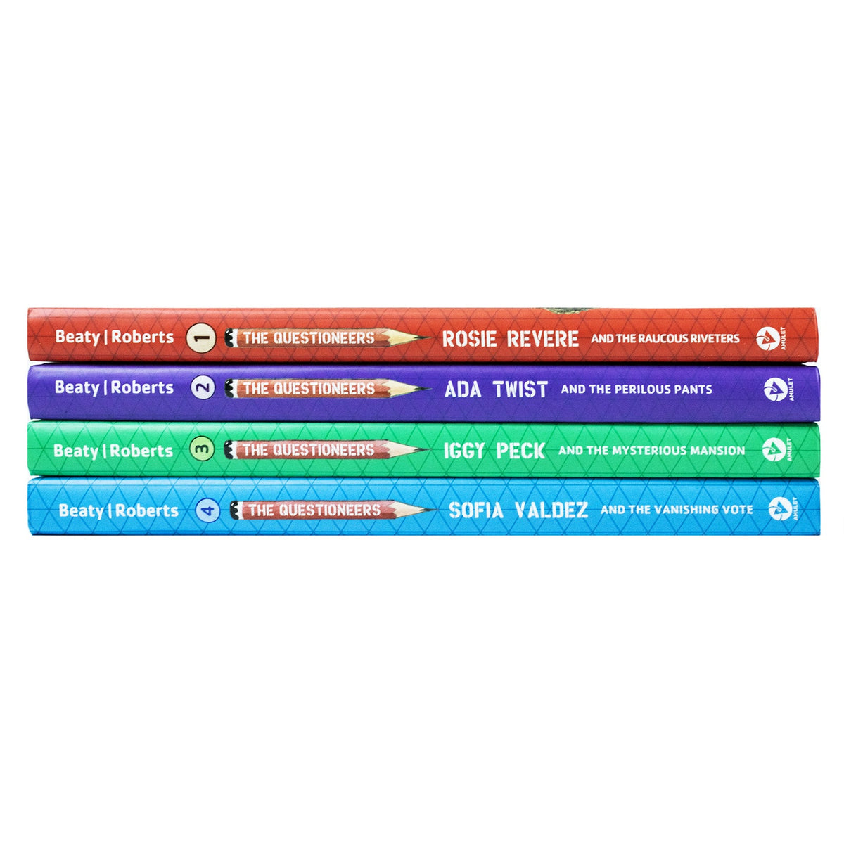 Questioneers Chapter 4 Books Set by Andrea Beaty (Sofia Valdez, Iggy Peck, Ada Twist, Rosie Revere)