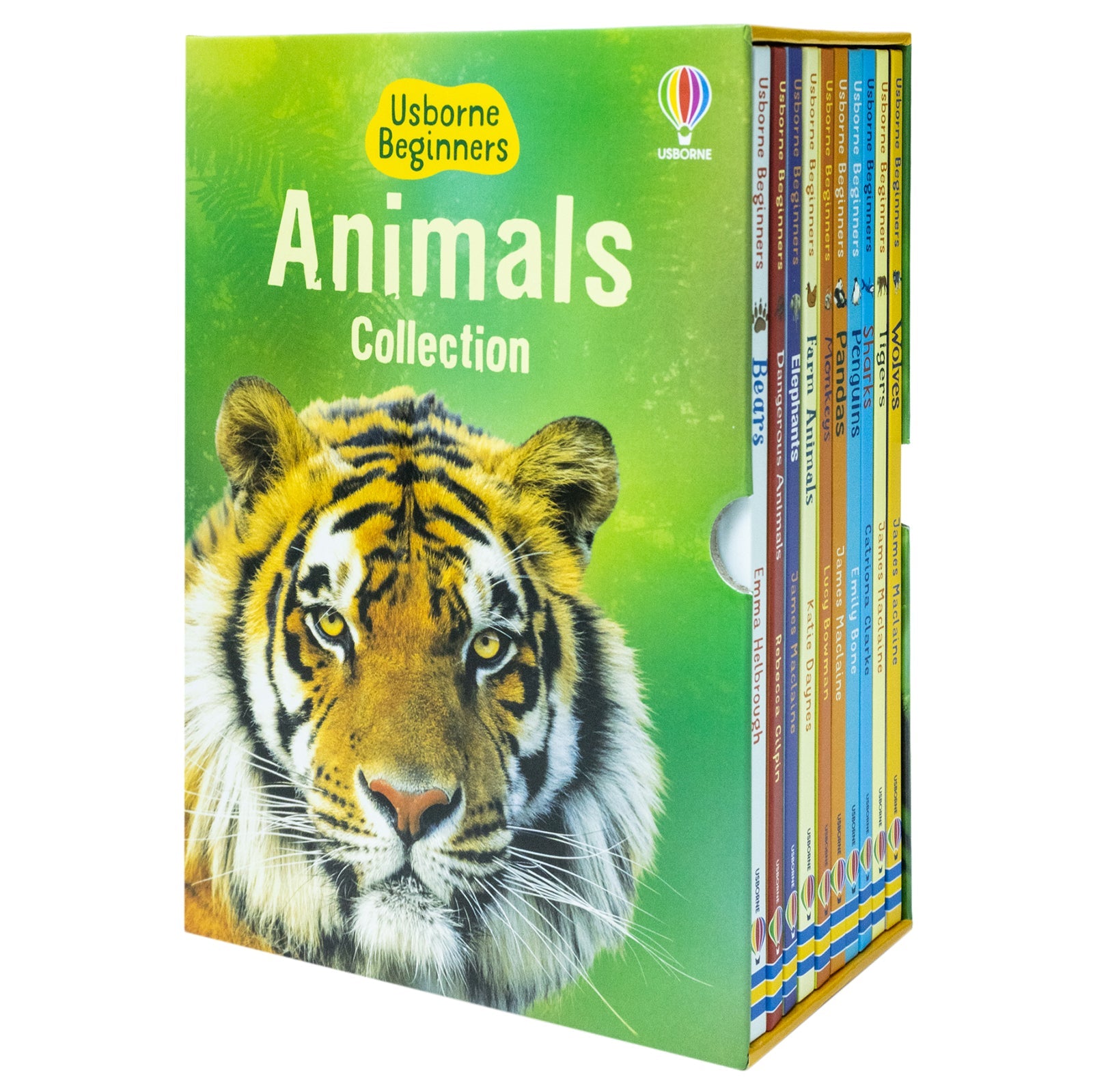 Usborne Beginners Animals Collection 10 Books Box Set – Educational Kids Book Set on Wildlife & Nature (Bears, Sharks, Tigers, Penguins, Wolves &More)