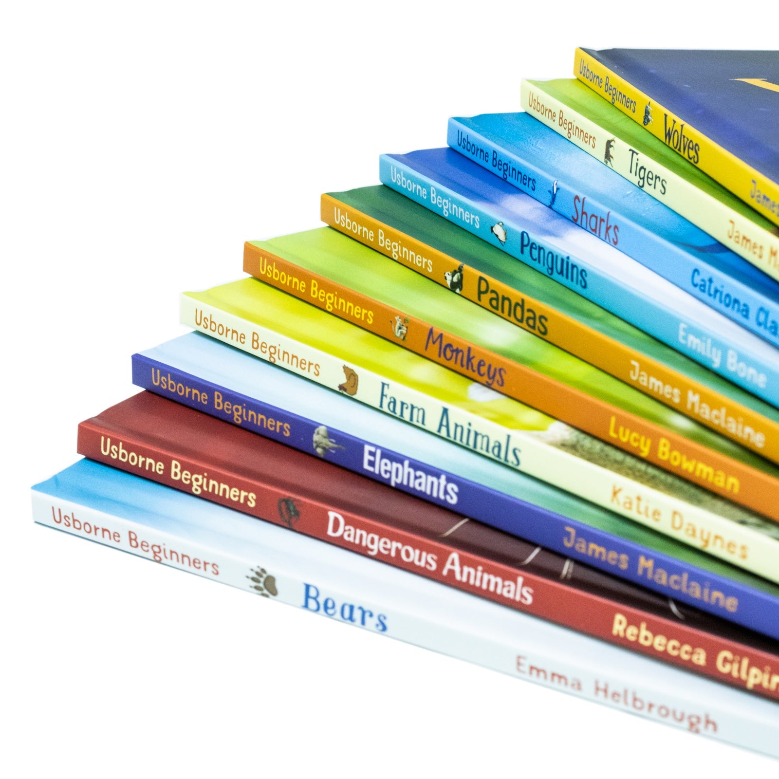 Usborne Beginners Animals Collection 10 Books Box Set – Educational Kids Book Set on Wildlife & Nature (Bears, Sharks, Tigers, Penguins, Wolves &More)