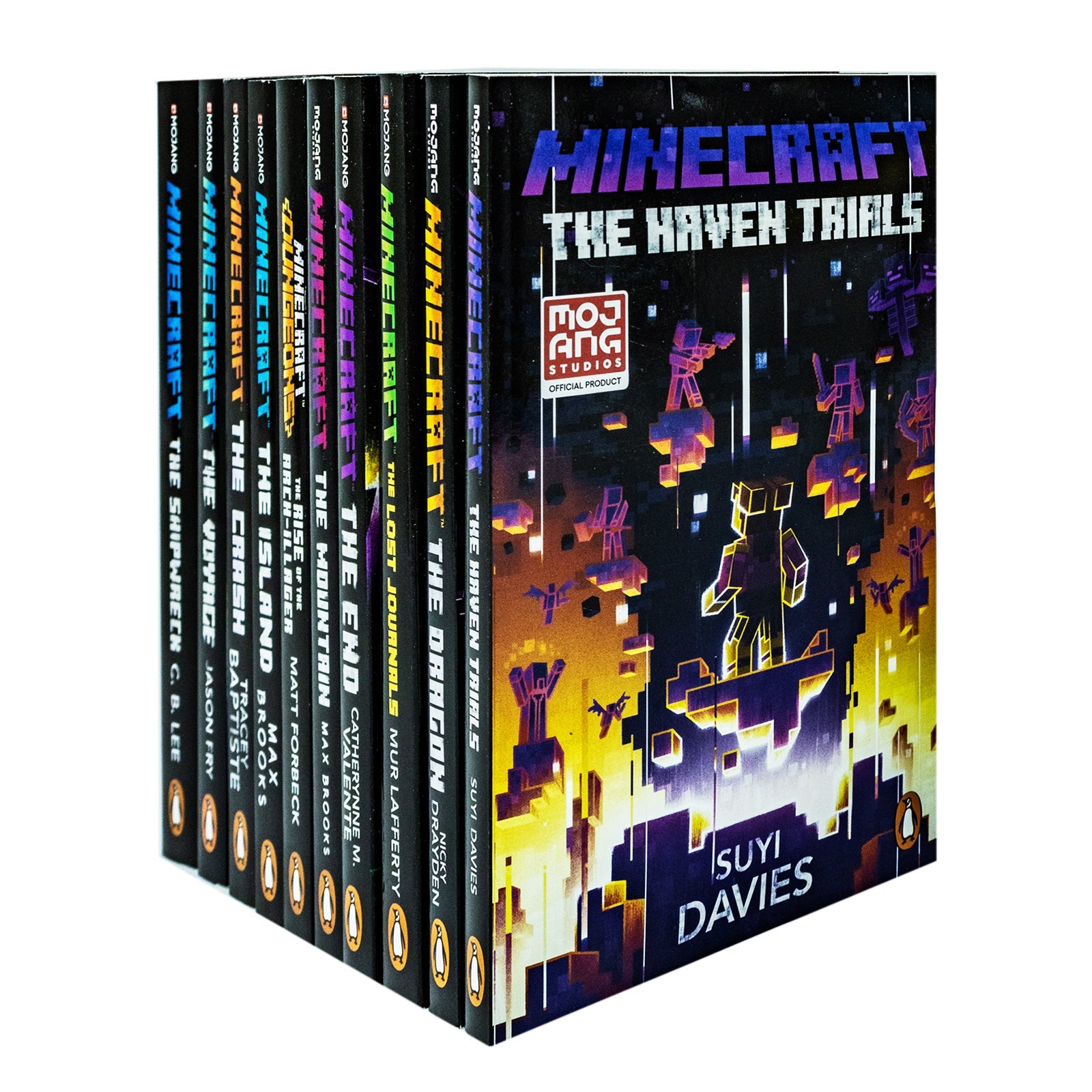 An Official Minecraft Adventure Books Set | 10 Fiction Novels: Dragons, Shipwrecks, Trials, Quests, Survival & More | Gamer Reads for Ages 12+