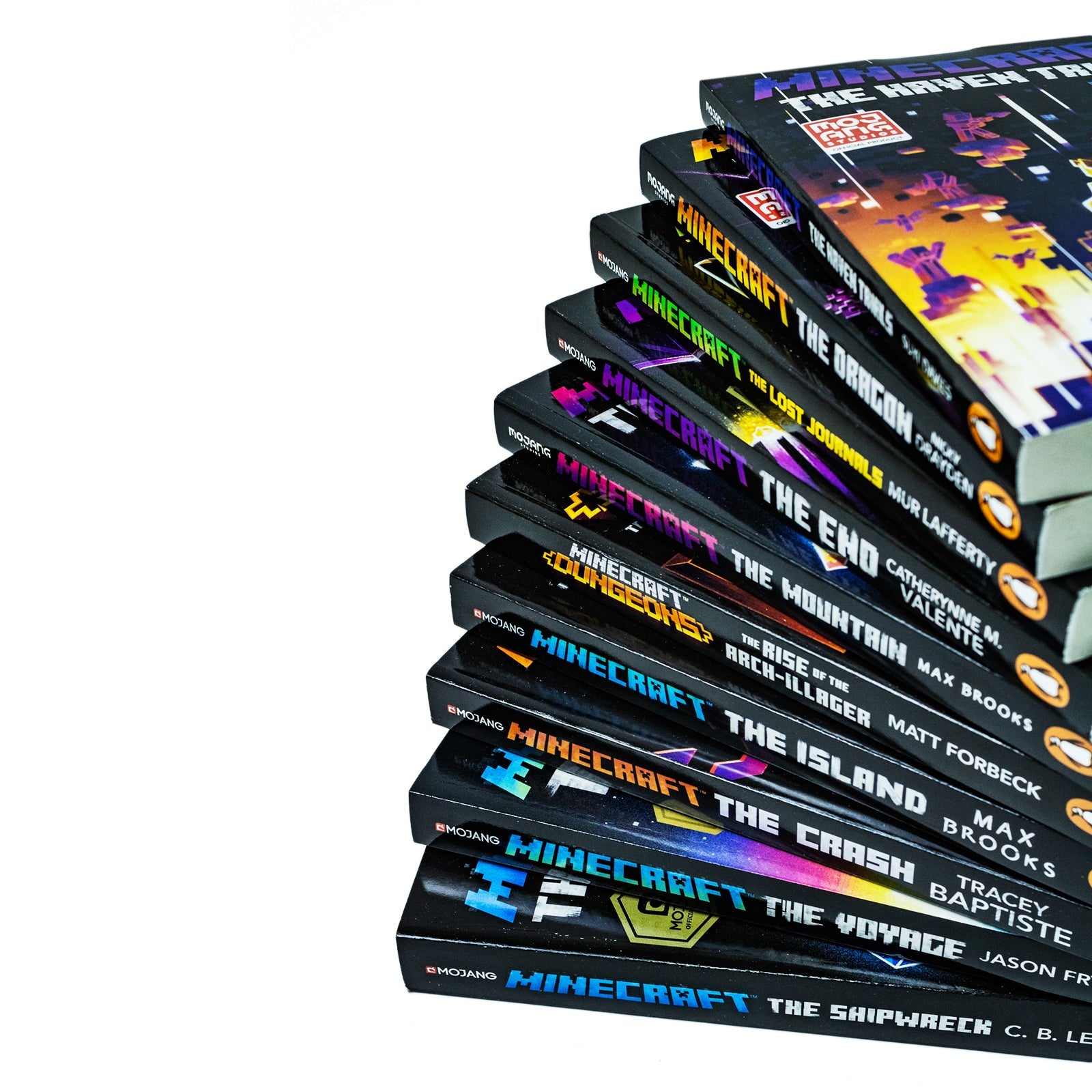 An Official Minecraft Adventure Books Set | 10 Fiction Novels: Dragons, Shipwrecks, Trials, Quests, Survival & More | Gamer Reads for Ages 12+