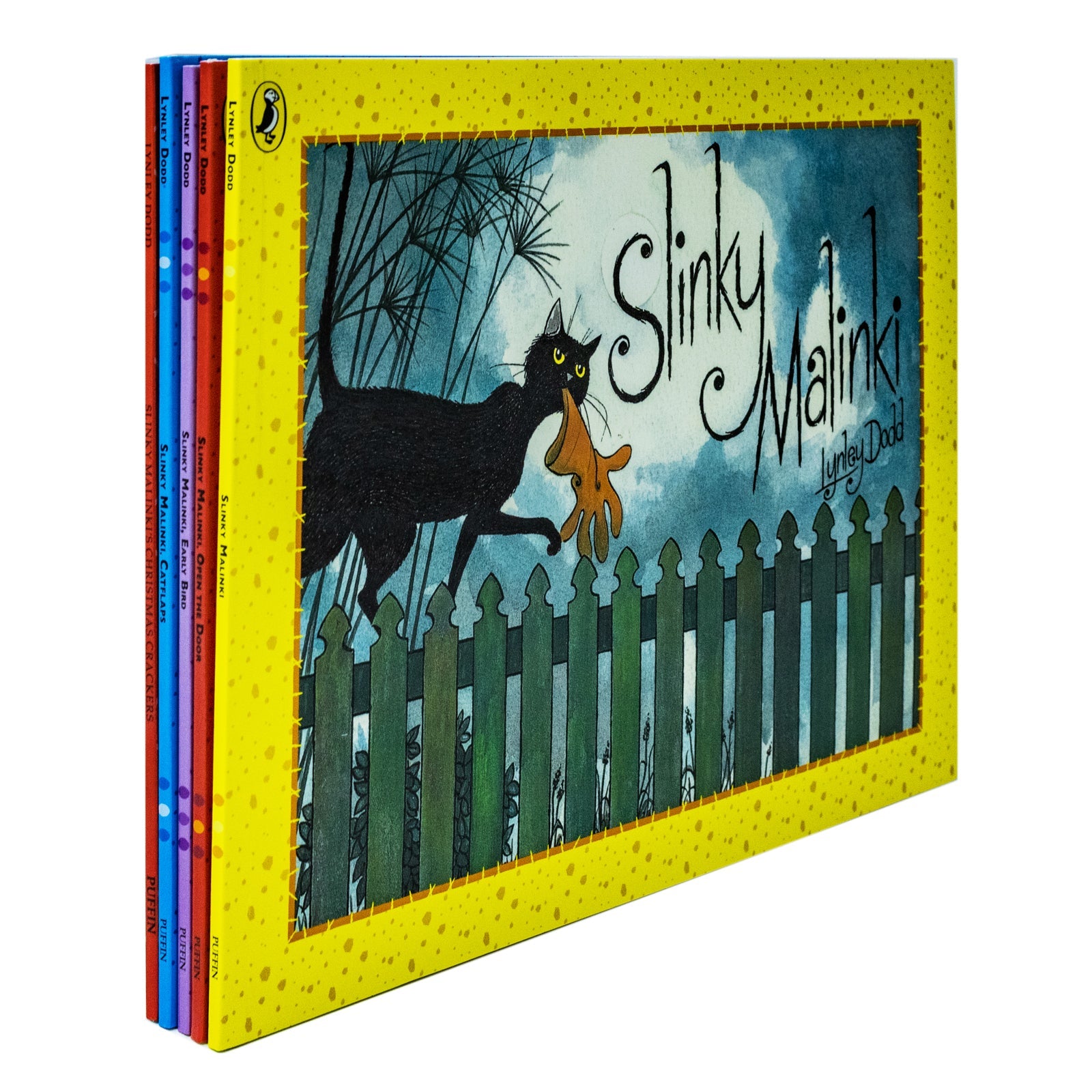 Lynley Dodd 5 Book Collection | Slinky Malinki, Hairy Maclary & Friends | Funny Illustrated Picture Books for Kids, Bedtime & Read Aloud