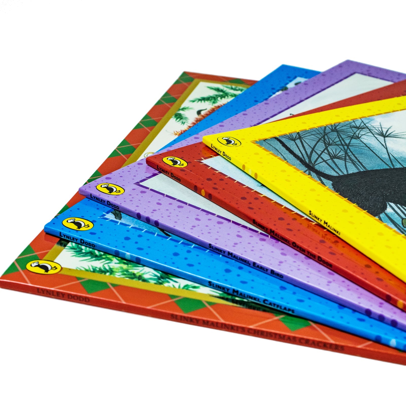 Lynley Dodd 5 Book Collection | Slinky Malinki, Hairy Maclary & Friends | Funny Illustrated Picture Books for Kids, Bedtime & Read Aloud