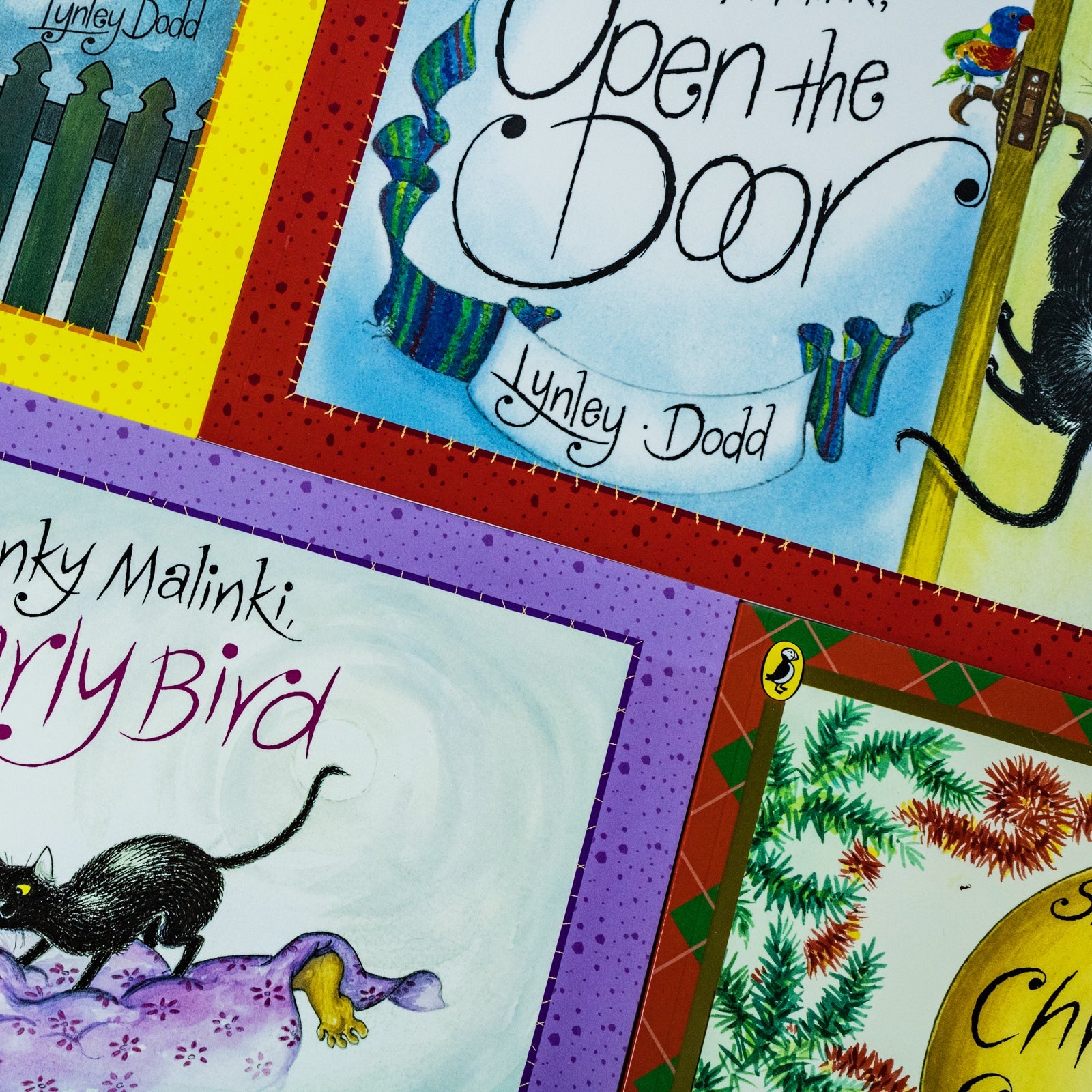 Lynley Dodd 5 Paperback Book Collection | Slinky Malinki, Hairy Maclary & Friends | Funny Illustrated Picture Books for Kids, Bedtime & Read Aloud