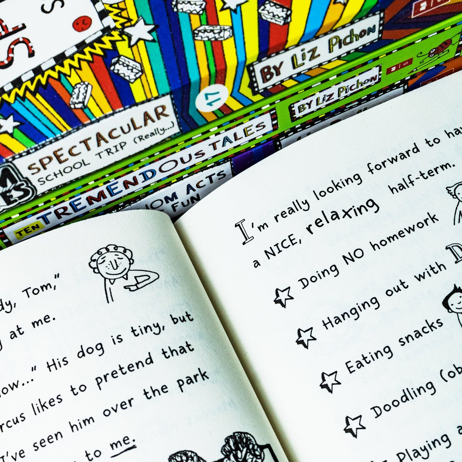 Tom Gates Series 16β20 Collection β 5 Books Set by Liz Pichon | Funny Children's Fiction for Kids, Full of Humor, School Adventures & Creativity