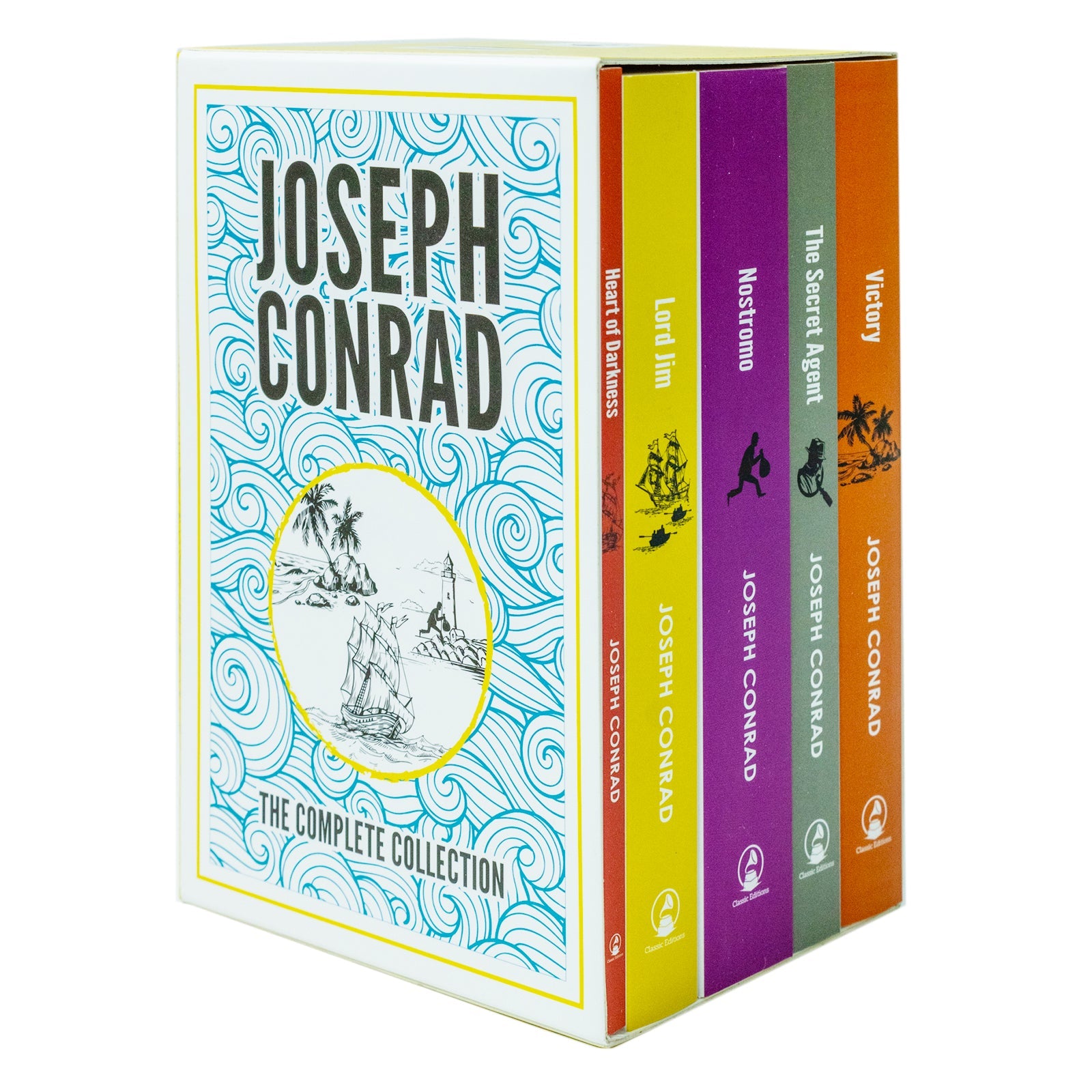 Joseph Conrad: The Complete Collection – 5 Book Classic Literature Box Set | Heart of Darkness, Lord Jim, Nostromo, Victory & The Secret Agent Novels