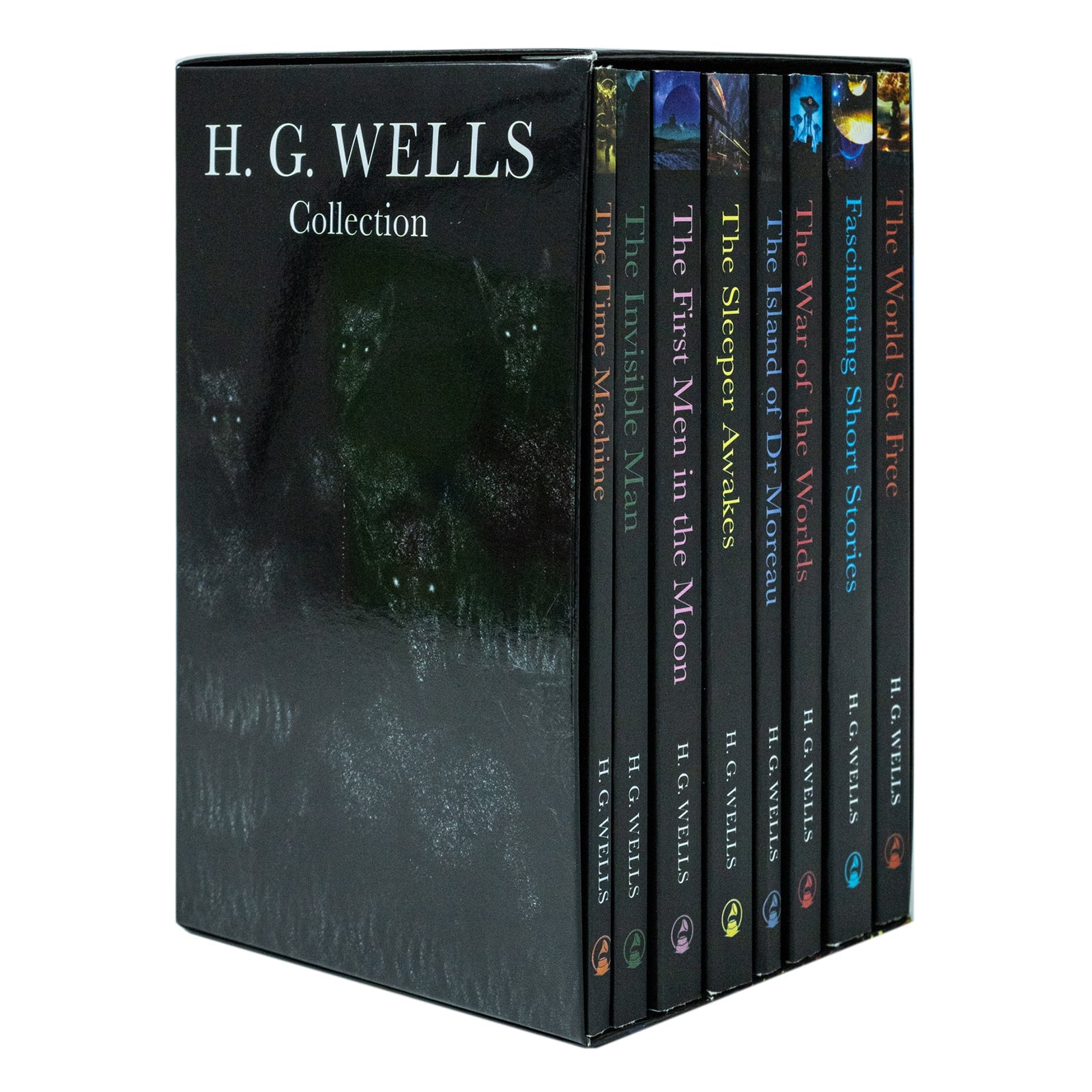 H.G. Wells Book Collection 8-Book Box Set – The War of the Worlds, Time Machine, Invisible Man & More | Classic Sci-Fi Fiction Novels
