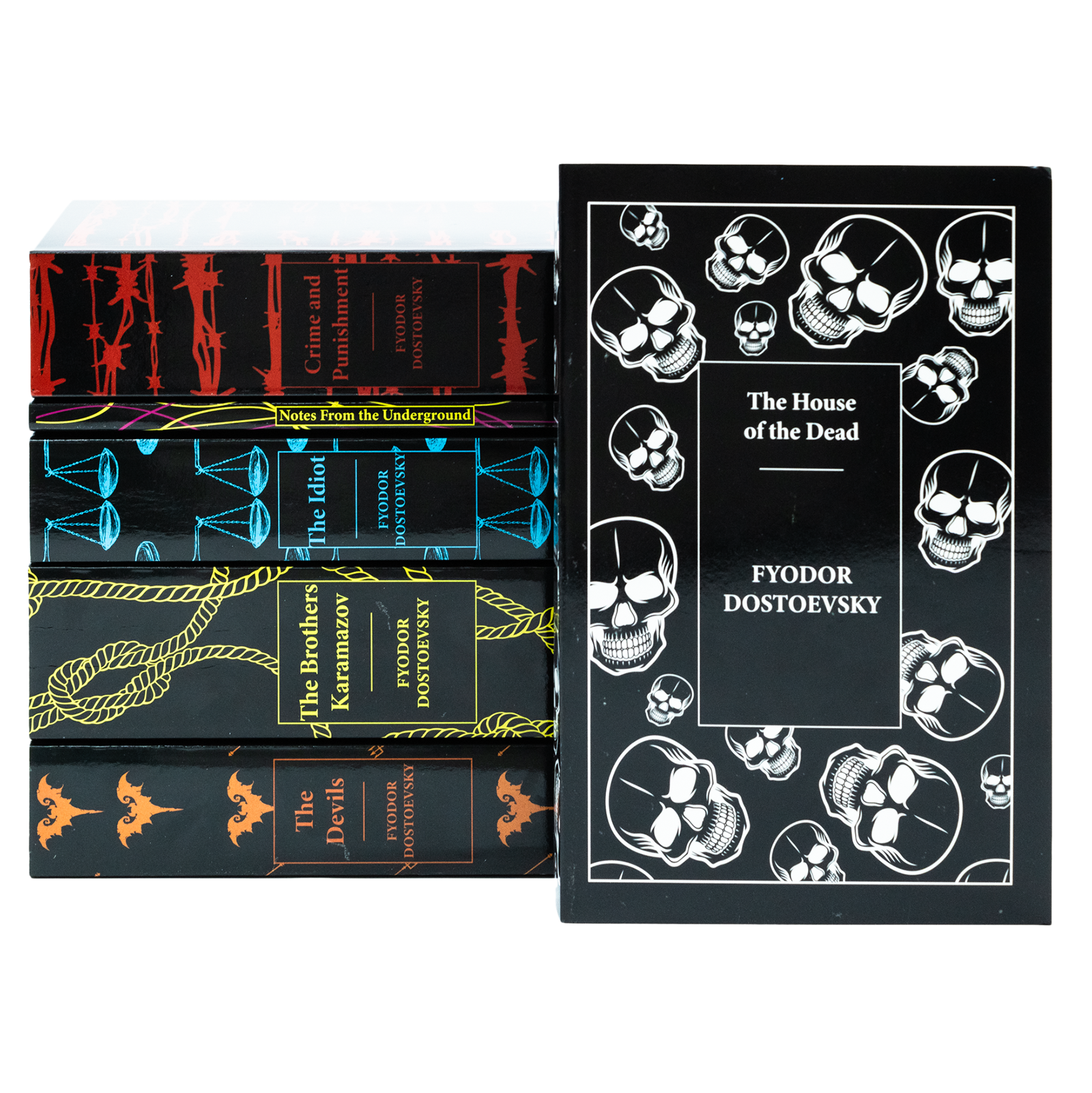 Complete Collection of Fyodor Dostoevsky: 6-Book Set – Crime and Punishment, Brothers Karamazov, The Idiot & More Russian Classics for Young Readers