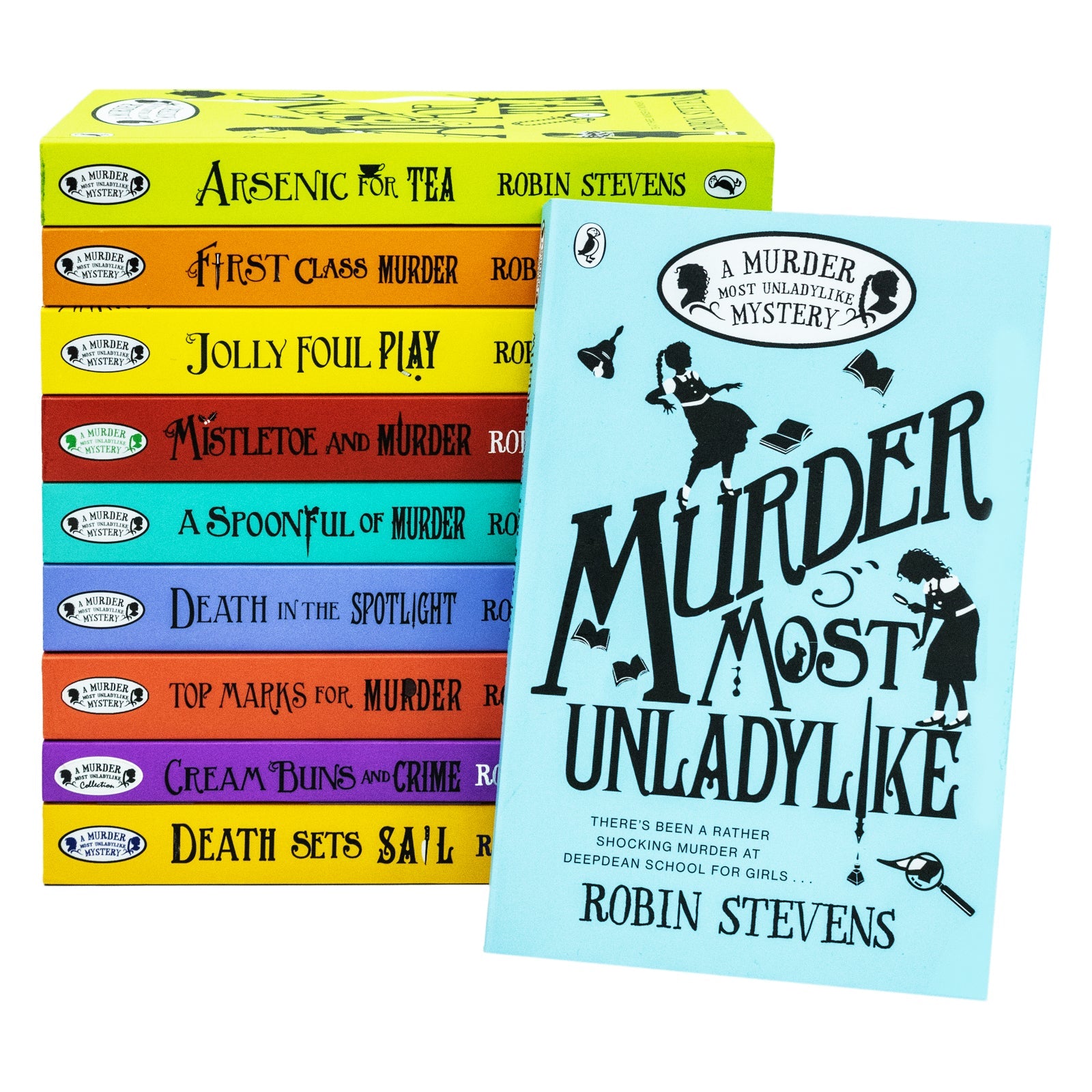 A Murder Most Unladylike Mystery Series 10 Books Collection Set by Robin Stevens | Children's Detective Fiction, Fun School Adventures, Sleuths, Humor