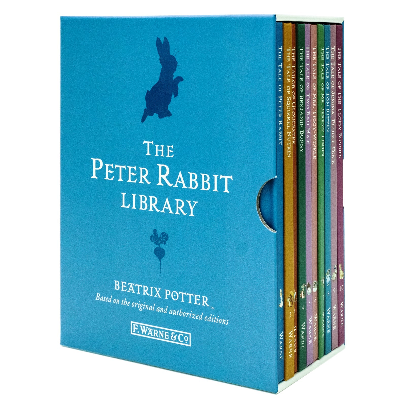 Peter Rabbit 10-Book Box Set by Beatrix Potter – Classic children's books, illustrated bunny tales, bedtime stories, perfect gift for ages 0–6