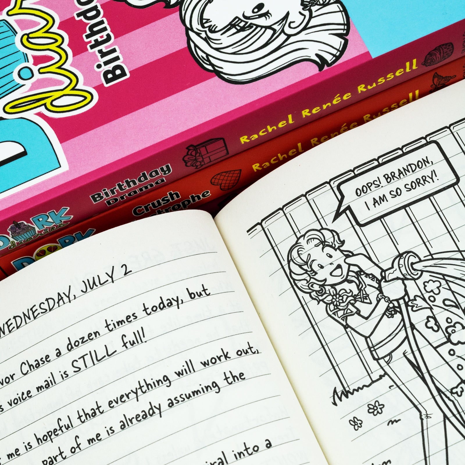 Dork Diaries Series 4 Books Collection Set 11 to 14 by Rachel Renee Russell (Birthday Drama!, Spectacular Superstar, Crush Catastrophe, Frenemies Forever )