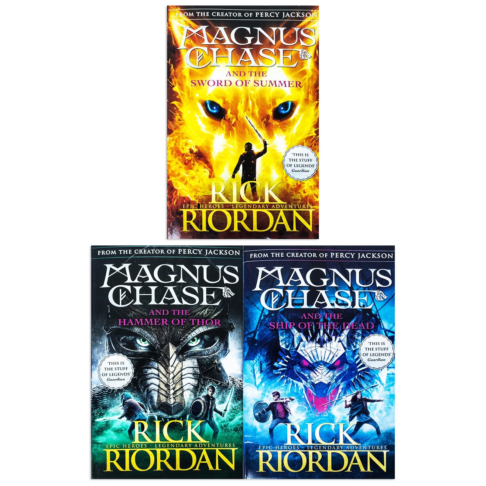 Magnus Chase and the Gods of Asgard Series 3 Book Set by Rick Riordan β Norse Mythology, YA Fantasy, Heroes, Action, Epic Adventure