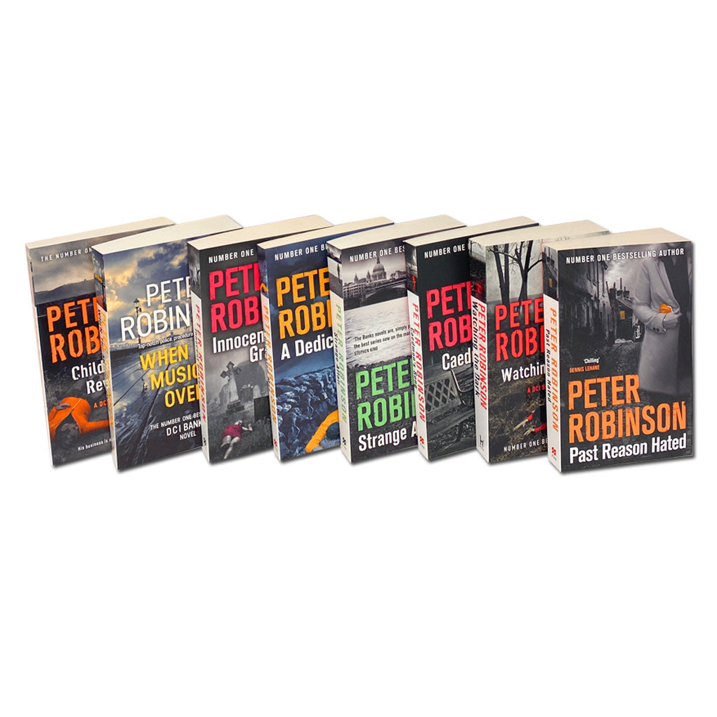 Peter Robinson 8 Book Set Collection ,Past Reason Hated Watching the Dark, Caedmon's Song
