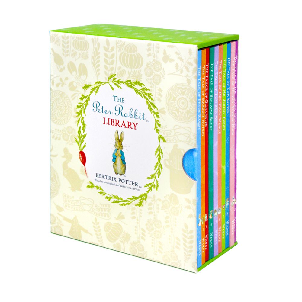 Peter Rabbit 10-Book Box Set by Beatrix Potter – Classic children's books, illustrated bunny tales, bedtime stories, perfect gift for ages 0–6