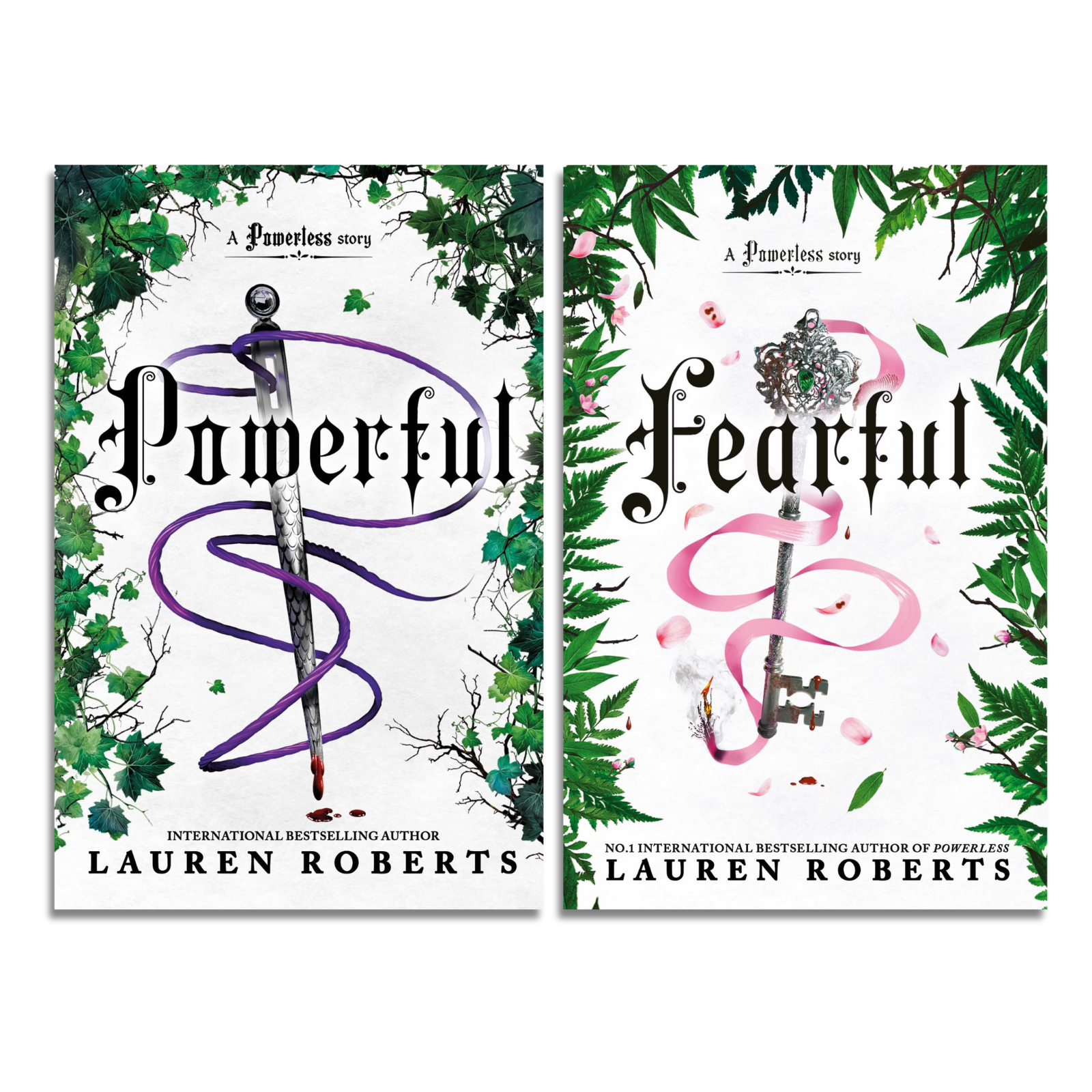 Powerless Series Collection- Powerful & Fearful 2 Book set, Epic Fantasy Romance Duology by Lauren Roberts