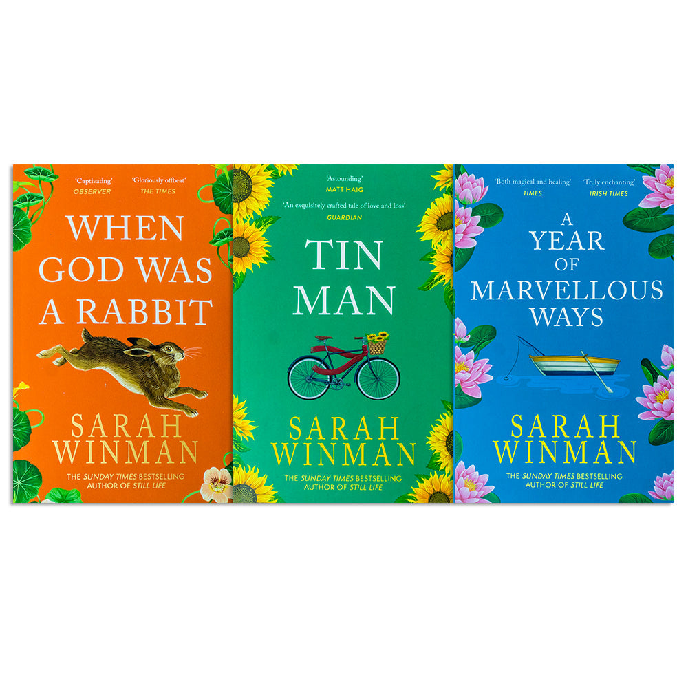 Sarah Winman 3 Paperback Book Collection– Tin Man, A Year of Marvellous Ways & When God Was a Rabbit | Emotional & Captivating Literary Fiction Novels