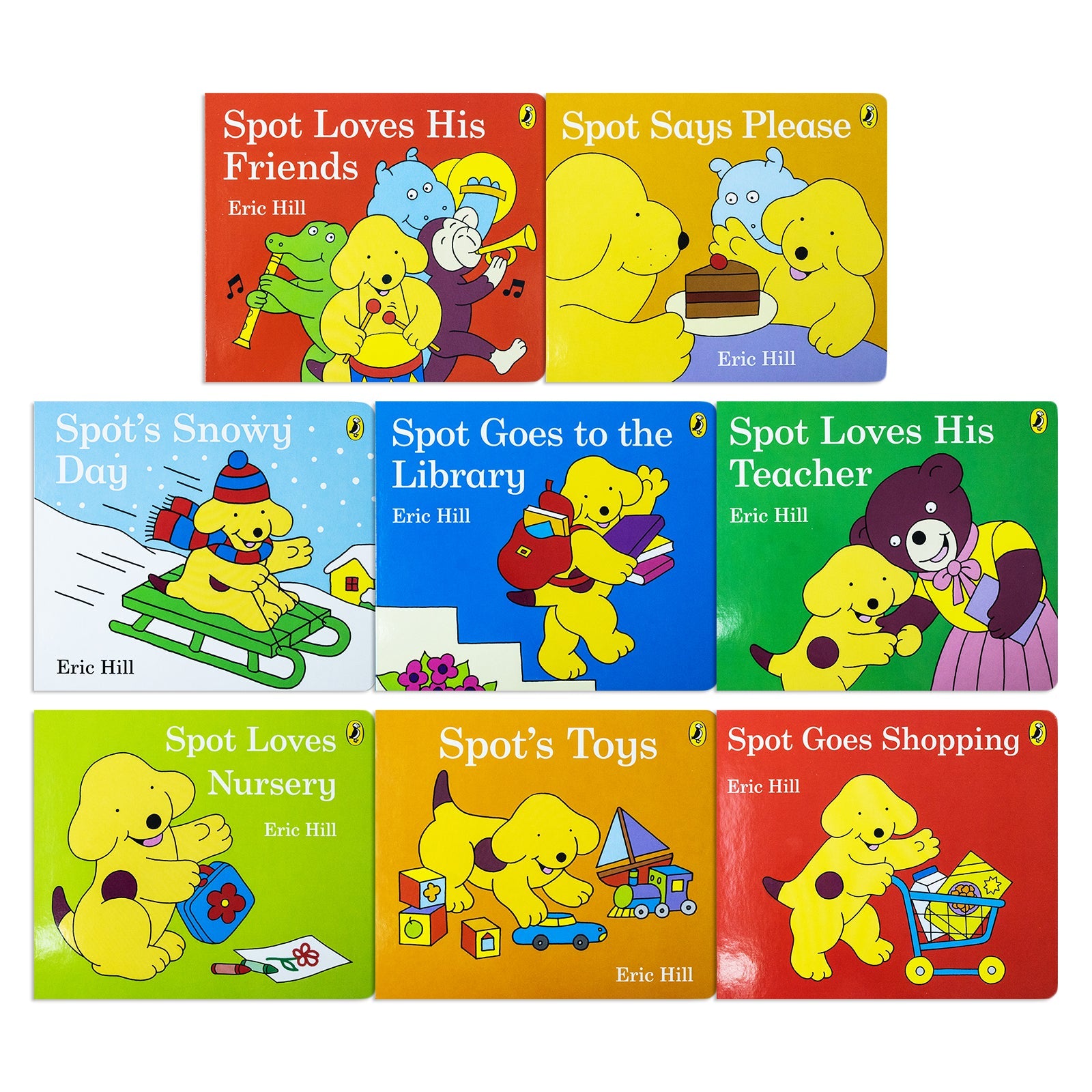 Spot’s Story Collection 8 Book Set by Eric Hill– Fun Children’s Board & Picture Books| Interactive Animal Adventures, Early Learning & Bedtime Stories