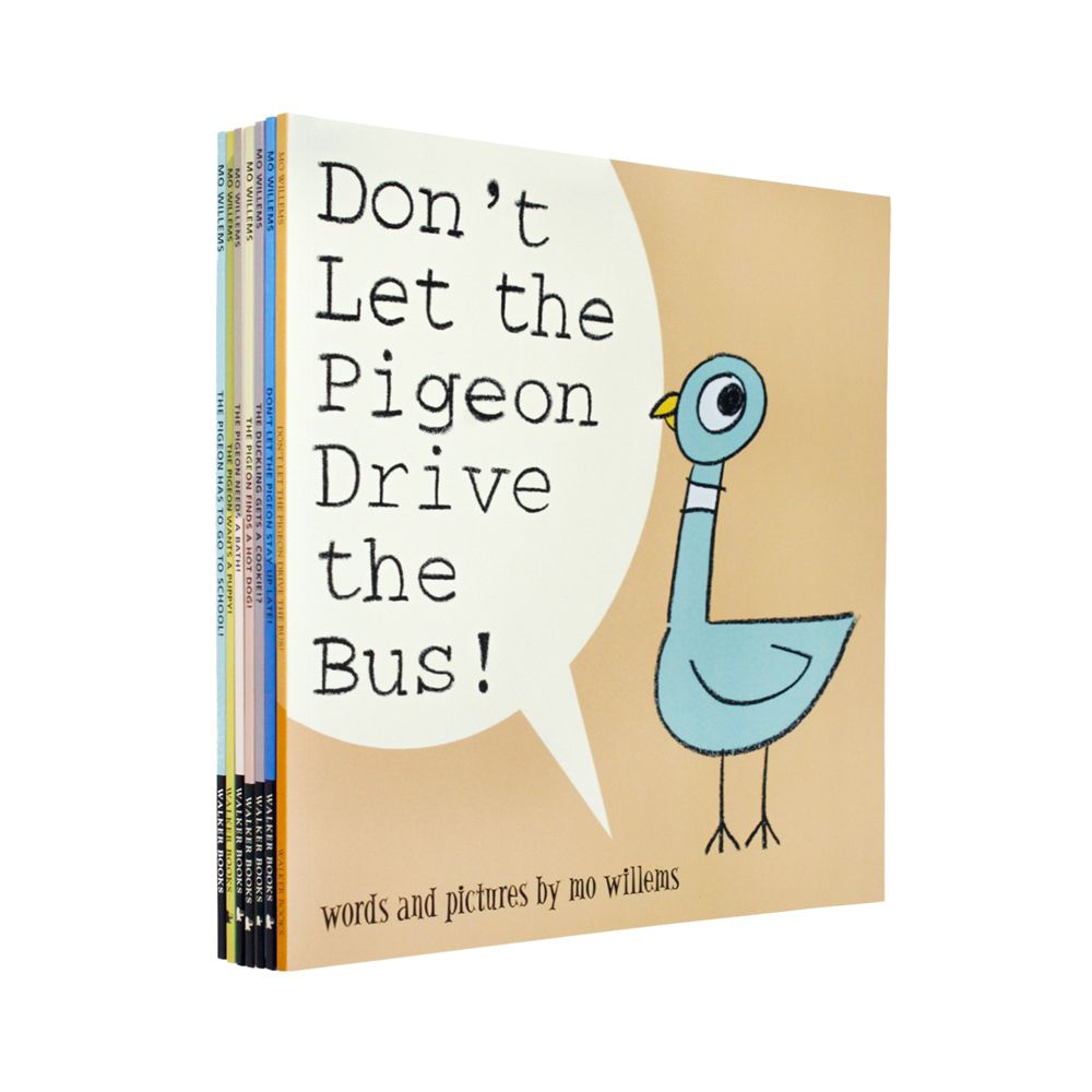 Don't Let the Pigeon Series 7 Book Collection by Mo Willems | Funny Read-Aloud Children's Picture Books Full of Imagination, Laughter, & Bedtime Fun