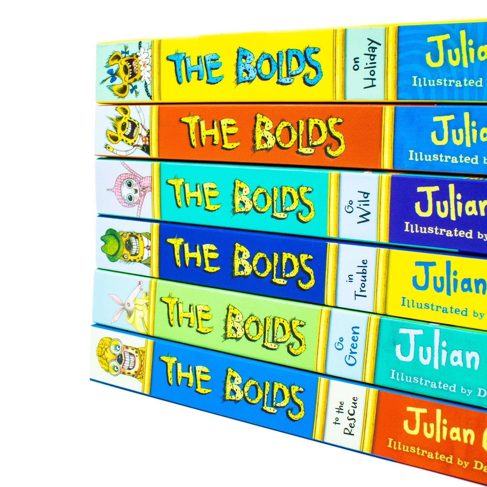 Julian Clary Bolds Series 6 Books Collection Set (The Bolds, The Bolds to The Rescue, The Bolds in Trouble, The Bolds Go Green, The Bolds Go Wild, The Bolds On Holiday)