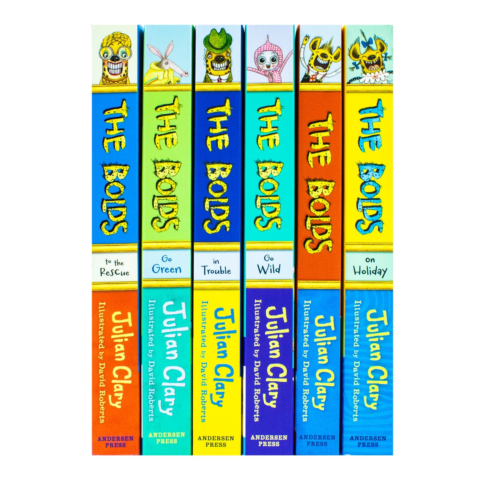 Julian Clary Bolds Series 6 Books Collection Set (The Bolds, The Bolds to The Rescue, The Bolds in Trouble, The Bolds Go Green, The Bolds Go Wild, The Bolds On Holiday)