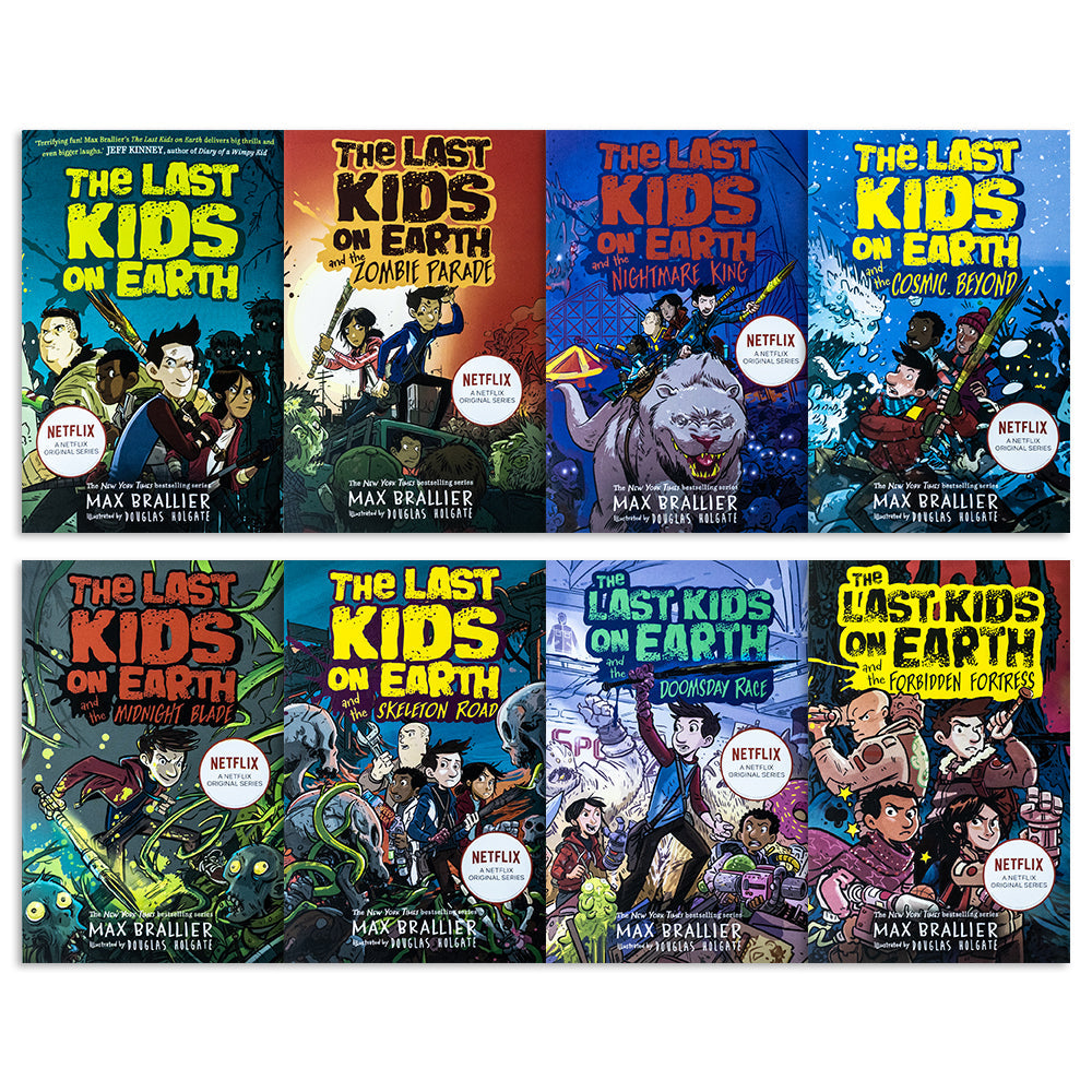 The Last Kids on Earth Series 1-8 Collection Set by Max Brallier | Fun Children's Adventure Books – Zombie Apocalypse, Action & Exciting Stories