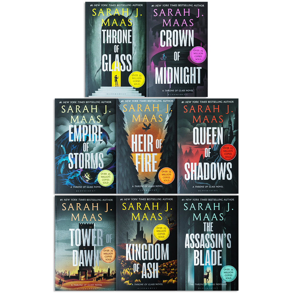 Throne Of Glass Series 8 Books Set Collection By Sarah J Maas