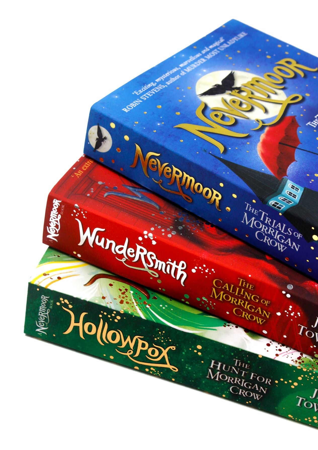 Morrigan Crow Nevermoor Series 3-Book Collection by Jessica Townsend –Includes Hollowpox, Nevermoor & Wundersmith | Magical Fantasy Adventure for Kids
