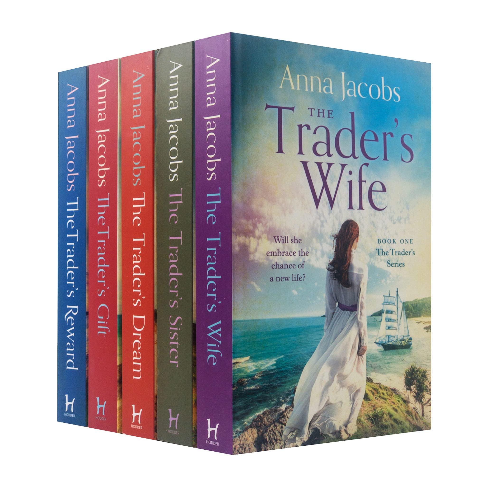 Anna Jacobs The Trader Series – 5 Book Collection Set | Bestselling Historical Fiction Full of Adventure, Drama, Romance & Compelling Storytelling