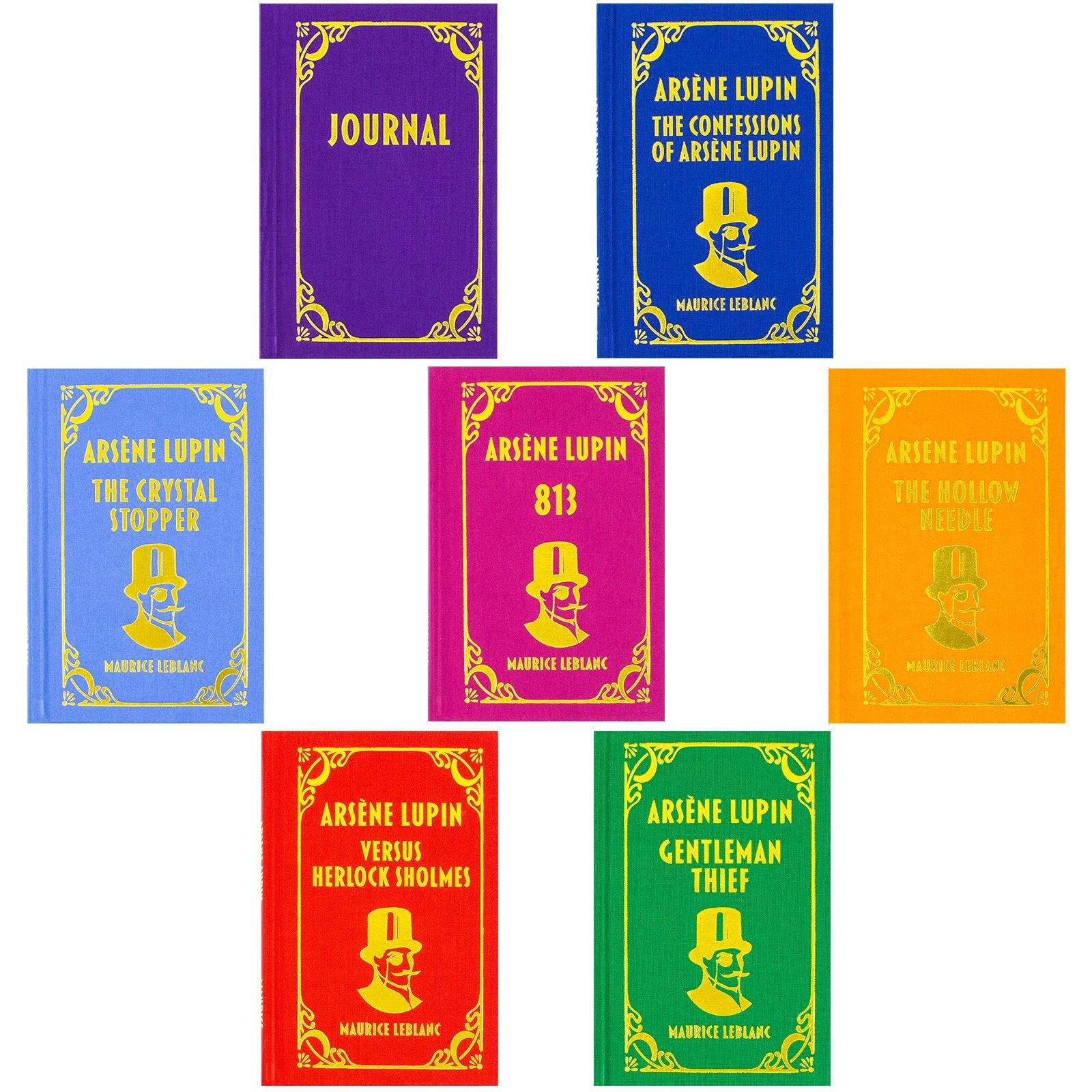 Arsène Lupin 7 Books Collection Set by Maurice Leblanc – Gentleman Thief, Arsène Lupin vs Herlock Sholmes, The Hollow Needle, 813 & More Classic Mystery Books