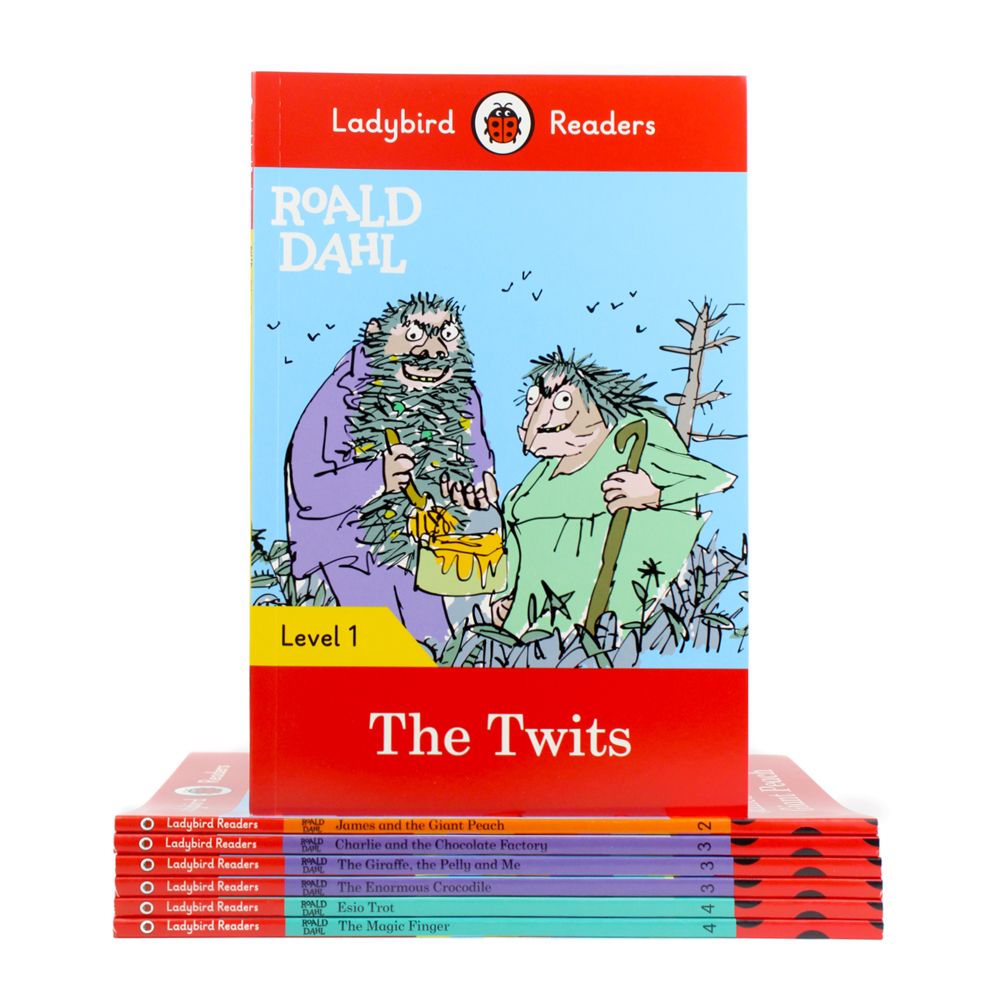 Ladybird Readers Roald Dahl Series 7-Book Set (Level 1-4) |Fun & Educational Children's Books |Classic Stories for Early Readers, Learning & Adventure
