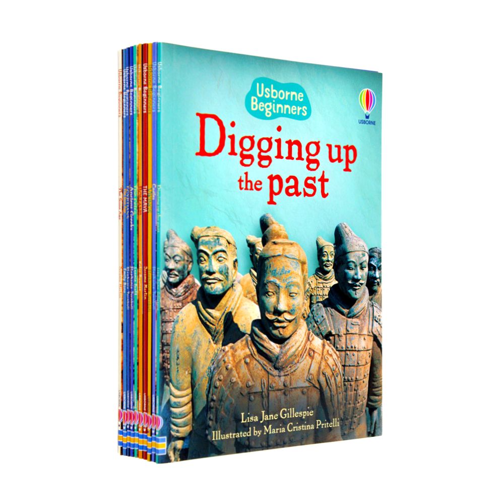 Usborne Beginners History 10 Book Collection Set (Romans, Vikings, Egyptians, Ancient Greeks, Stone Age & More)