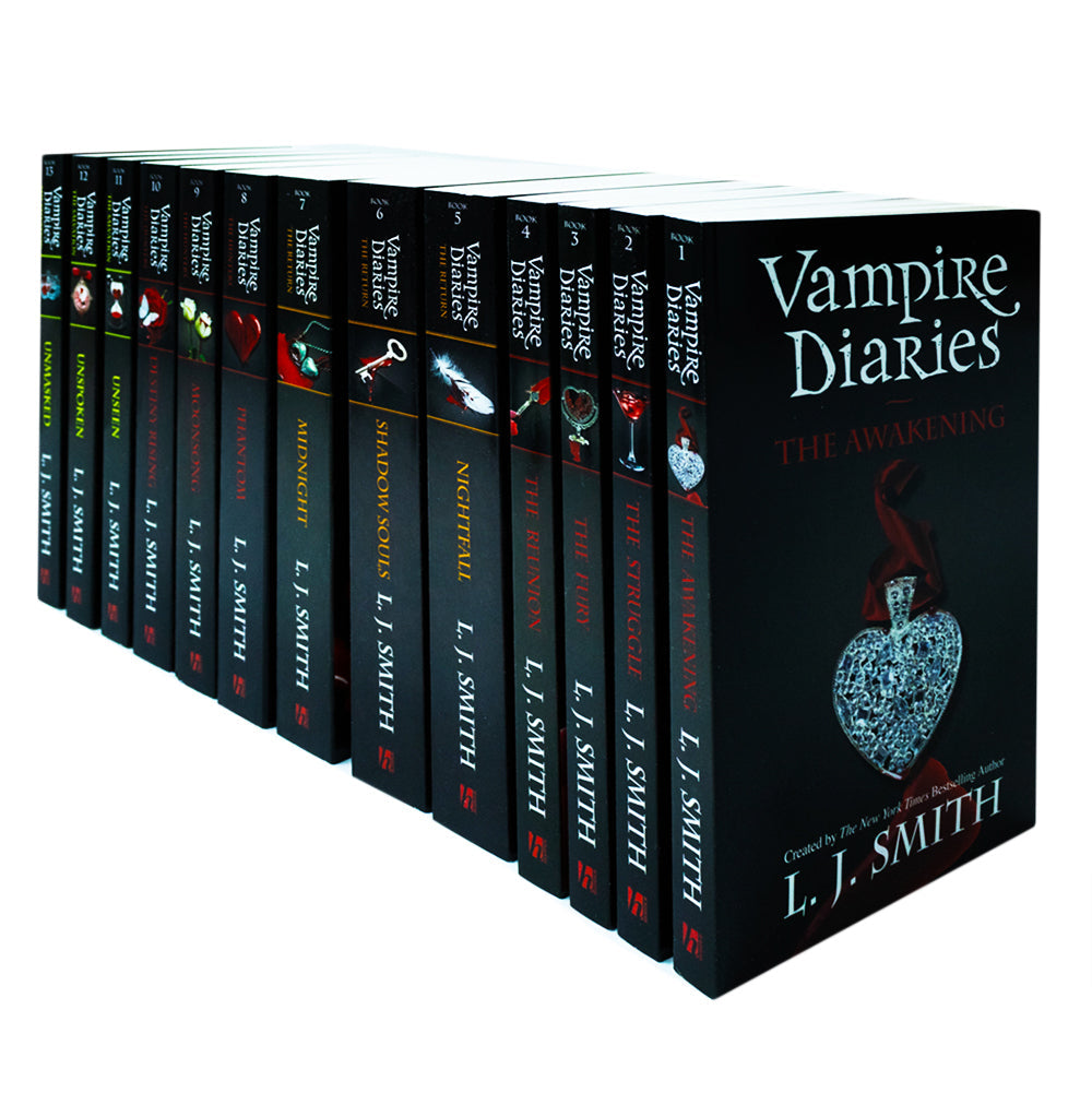 Vampire Diaries Complete Collection by LJ Smith, 13 Book Young Adult Paranormal Romance Series, Teen Fiction, Supernatural Love and Fantasy