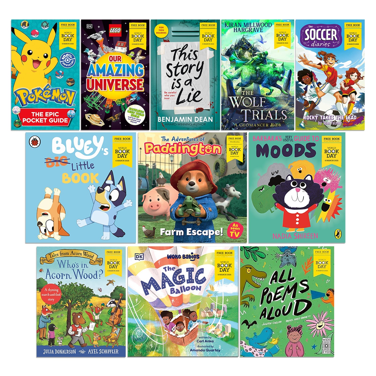 World Book Day 2025 – 11-Book Collection of Fun, Educational Stories for Kids | Fiction Set for Young Readers | Imagination, Adventure & Learning