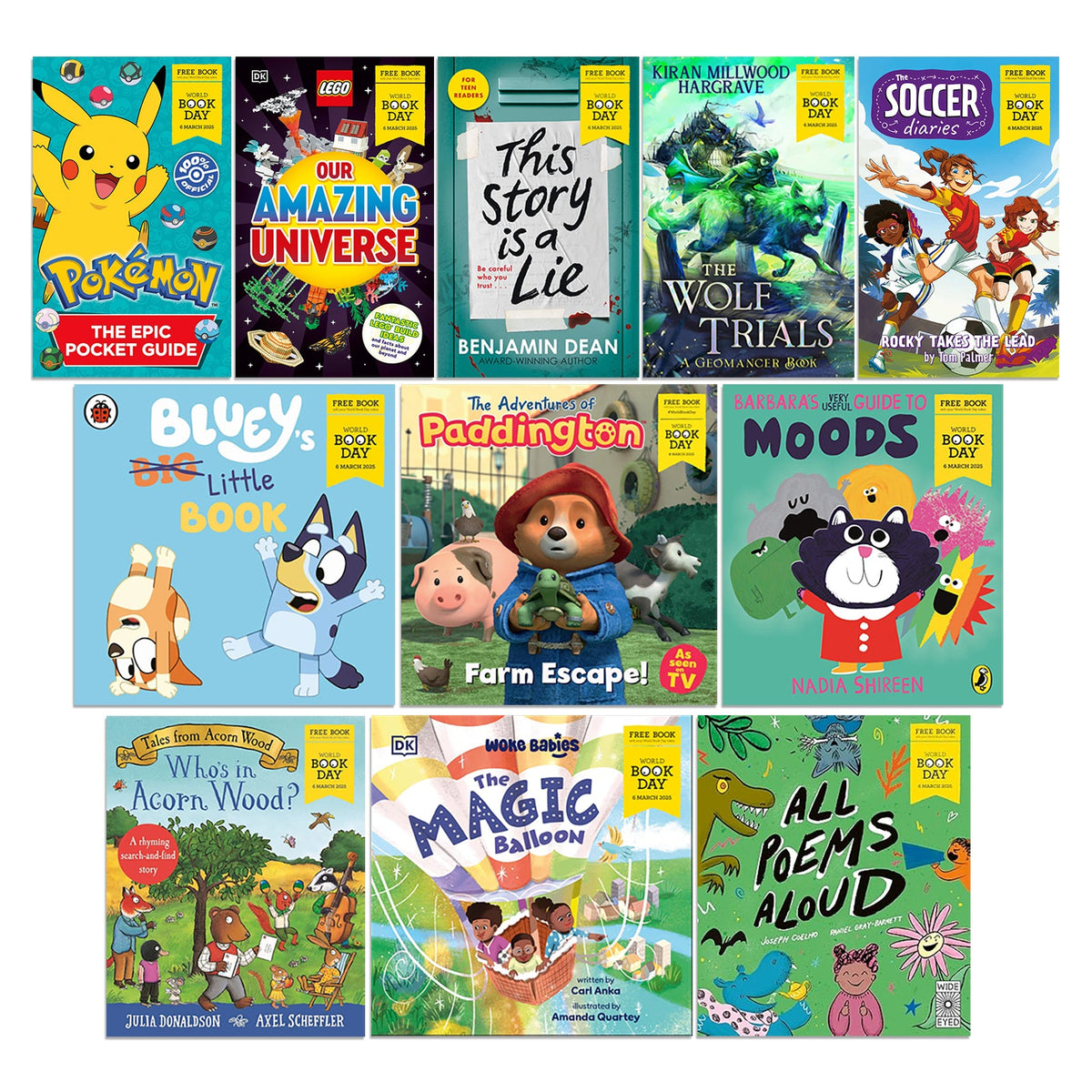 World Book Day 2025 – 11-Book Collection of Fun, Educational Stories for Kids | Fiction Set for Young Readers | Imagination, Adventure & Learning