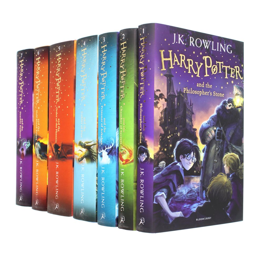 Harry Potter 7 Book Set: J.K. Rowling's Complete Red Fantasy Series – Magic, Adventure, Wizards, Witches, Hogwarts for Kids & Young Adults