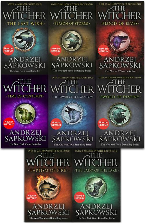 Andrzej Sapkowski Witcher Series Collection 8-Book Set | Epic Fantasy,Magic, Monsters & Adventure |Includes Season of Storms & The Last Wish – Netflix