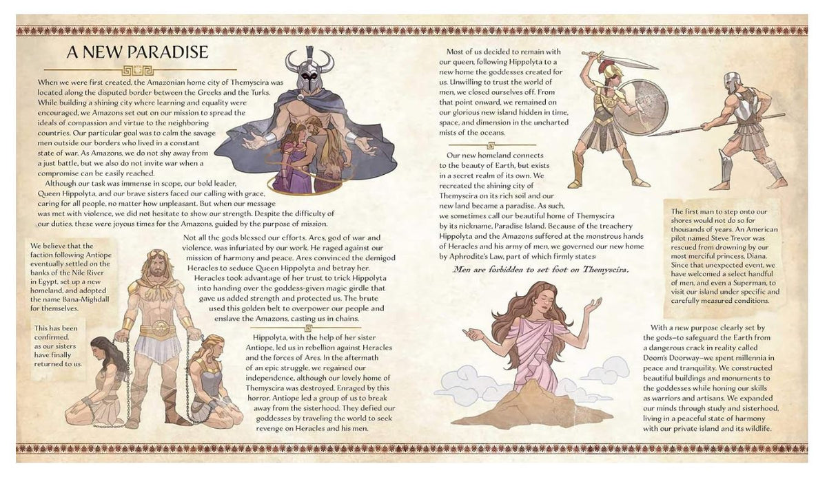 Wonder Woman: The Way of the Amazons Book by J.E. Bright | Themyscira History, Amazon Artifacts & Wonder Woman's Story | Hardcover