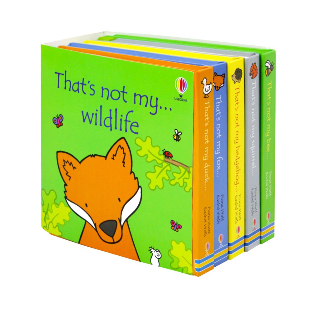 That's Not My Wildlife 5 Book Board Book Set by Fiona Watt, Duck, Fox, Hedgehog, Squirrel, Bee, Fun Interactive Early Learning for Babies and Toddlers